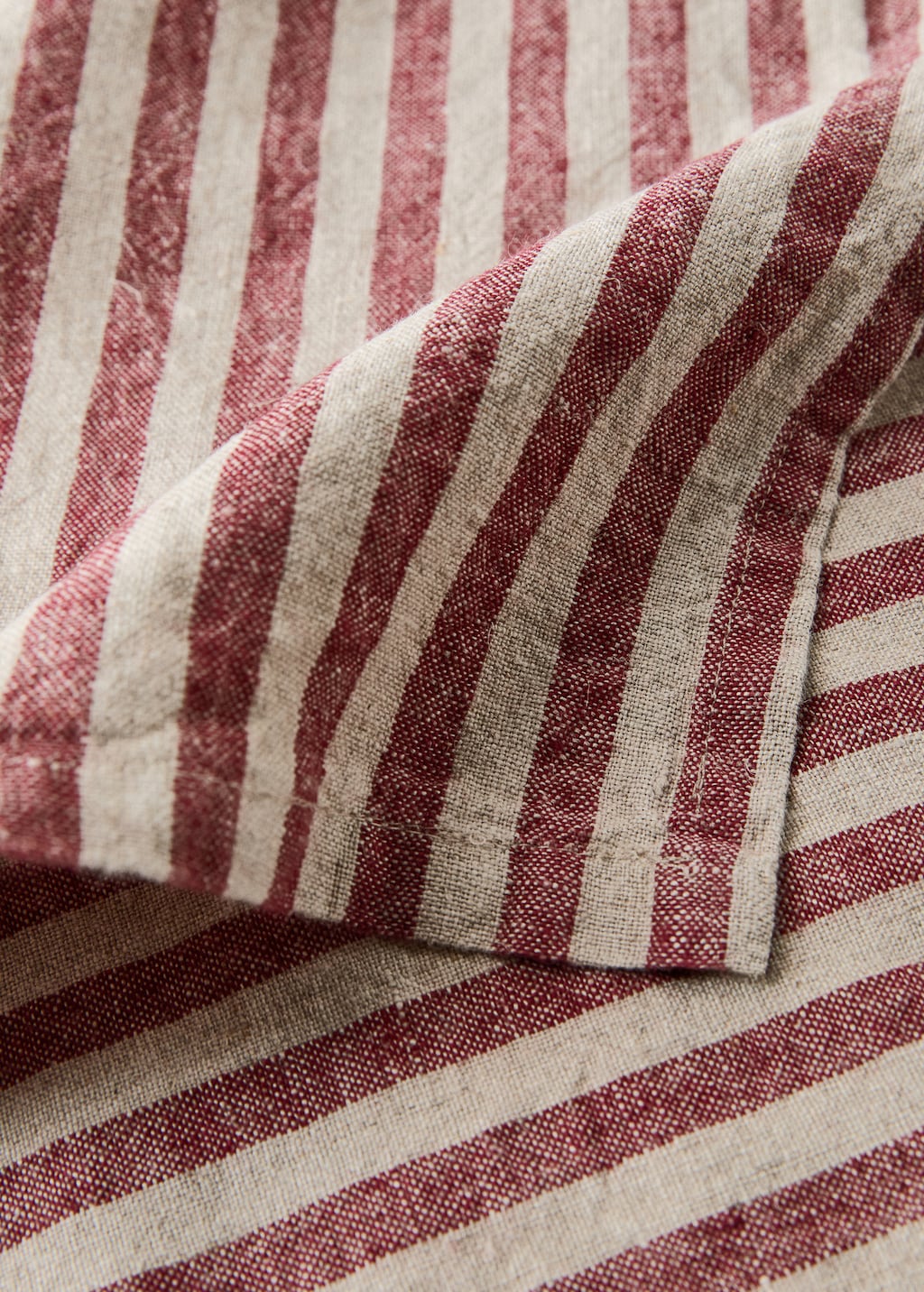 Striped linen napkins
