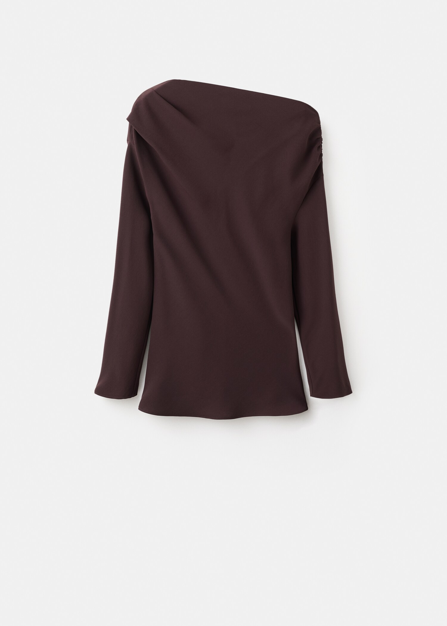 Blouse with asymmetrical neckline - Article without model