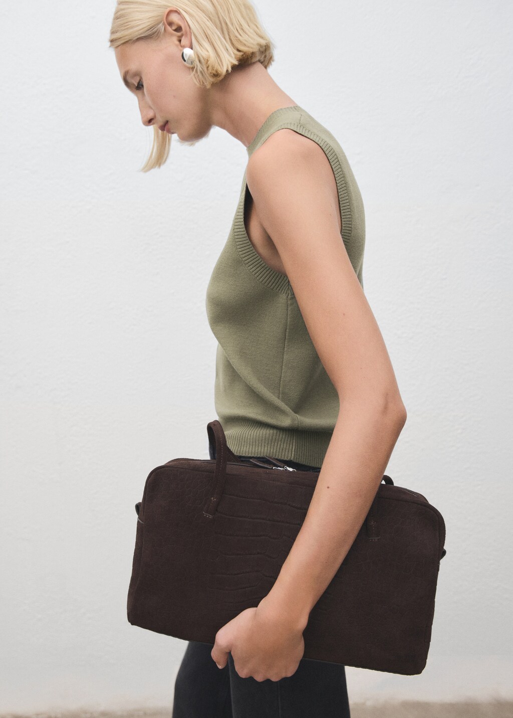 Mango Knit strap top