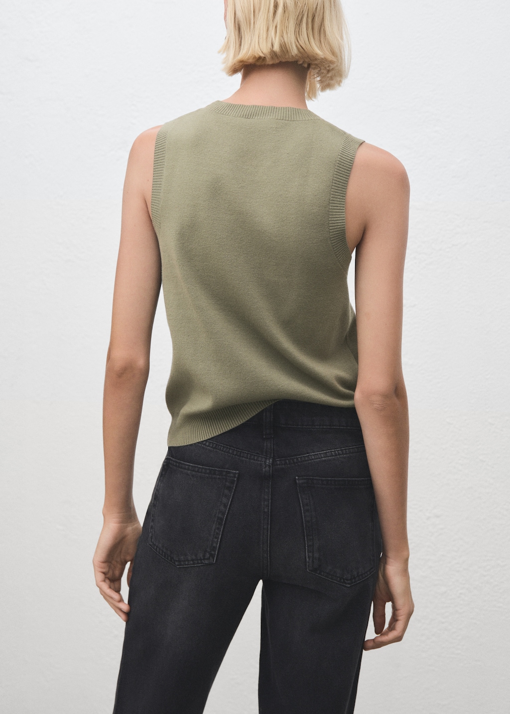 Mango Knit strap top