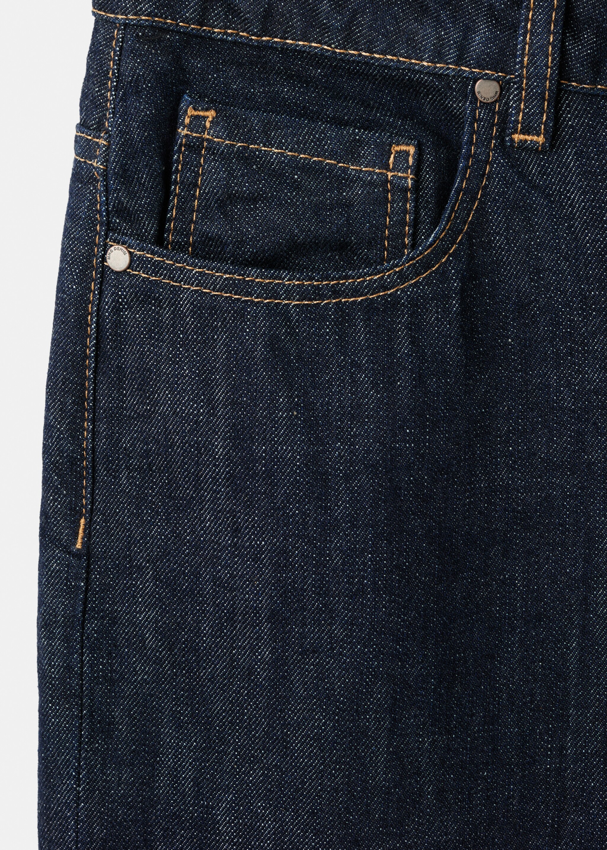 Gerade Jeans mit Knopfleiste - Detail des Artikels 0, Blau. Ref: 17087796-00.