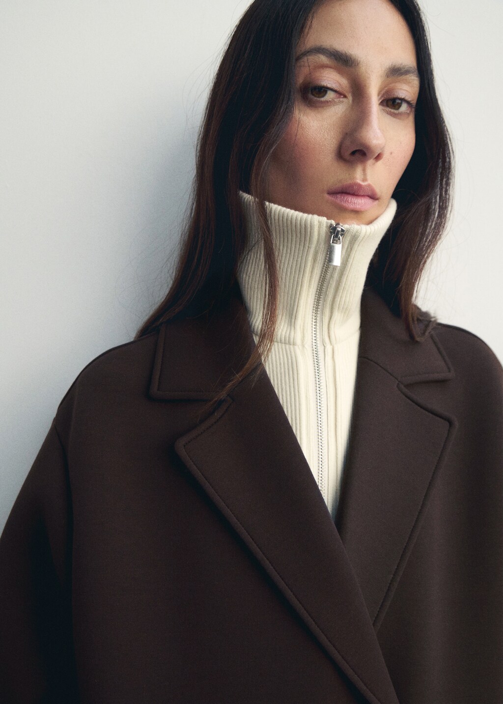 Mango Long combined coat