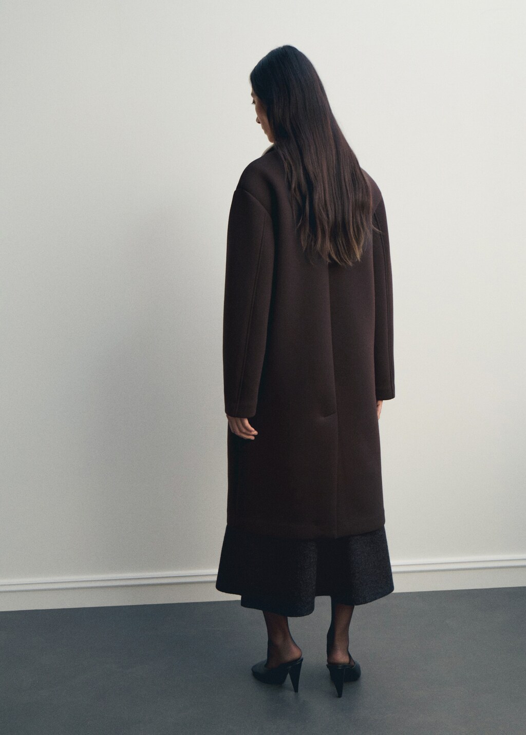 Mango Long combined coat