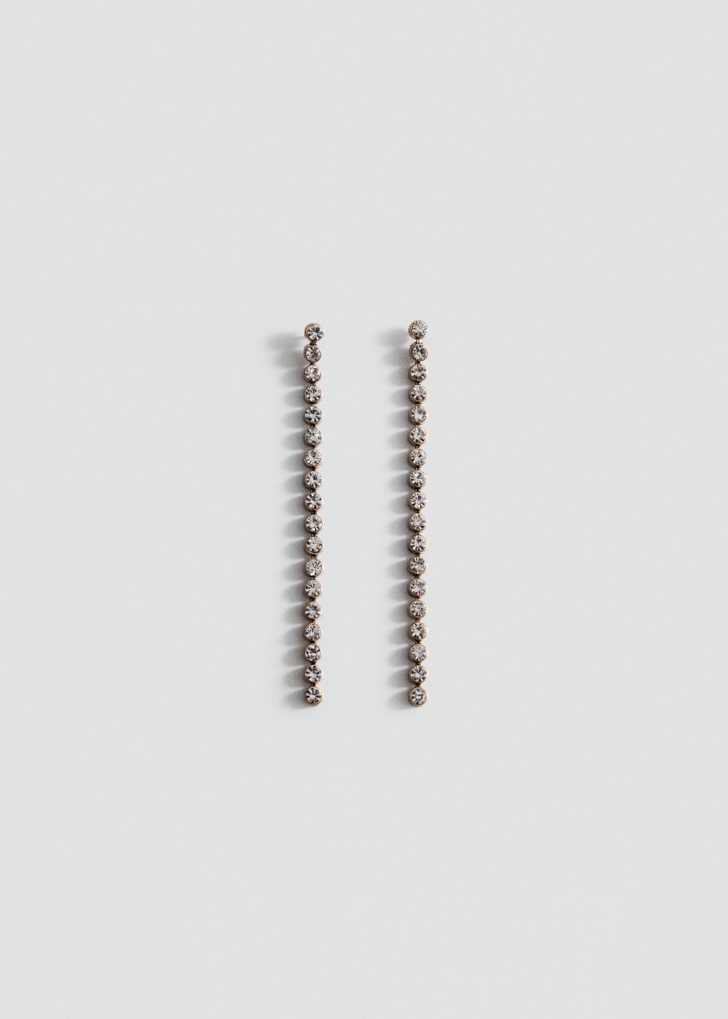 Long crystal earrings - Article without model