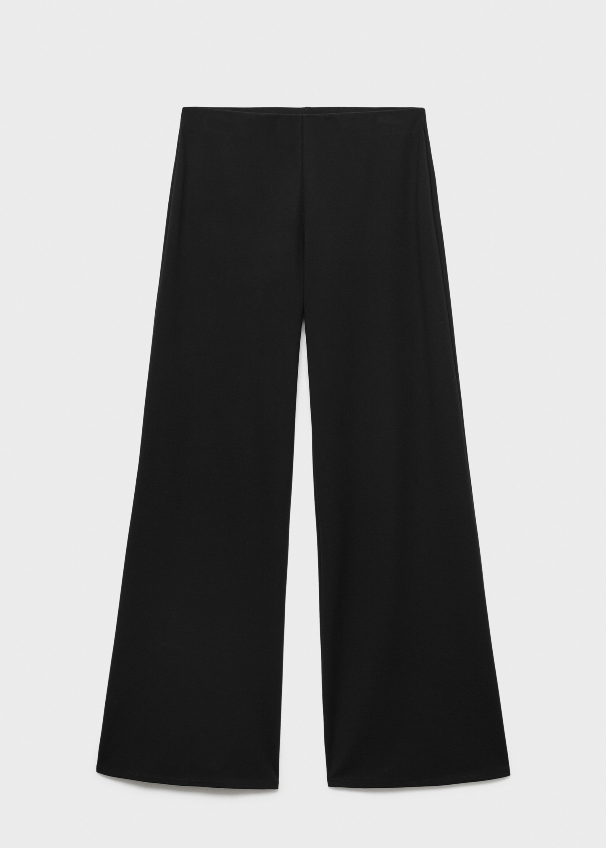 Pantalon droit taille élastique - Article sans modèle, Noir. Ref: 17087804-00.