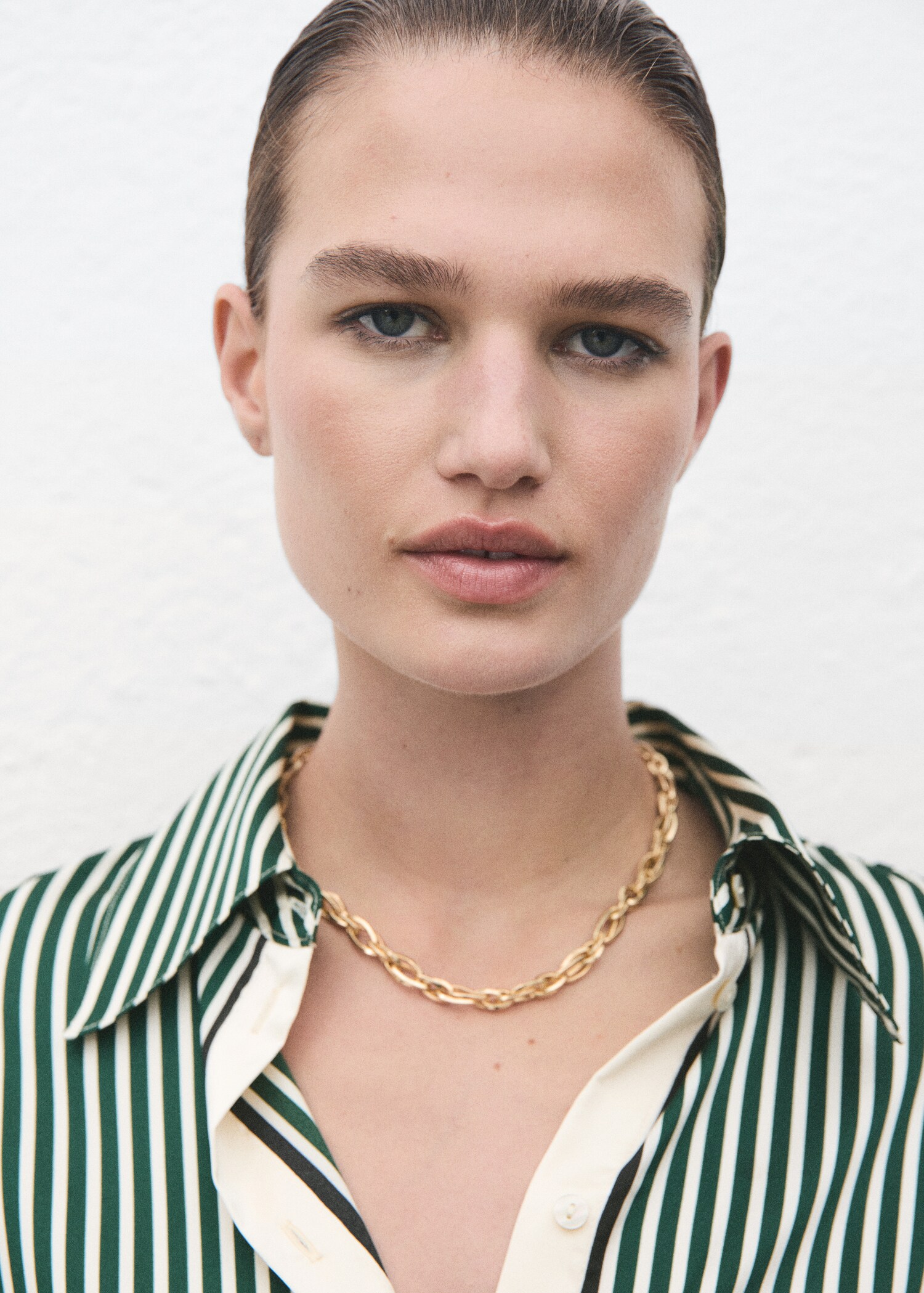Combined striped shirt - Details of the article 1