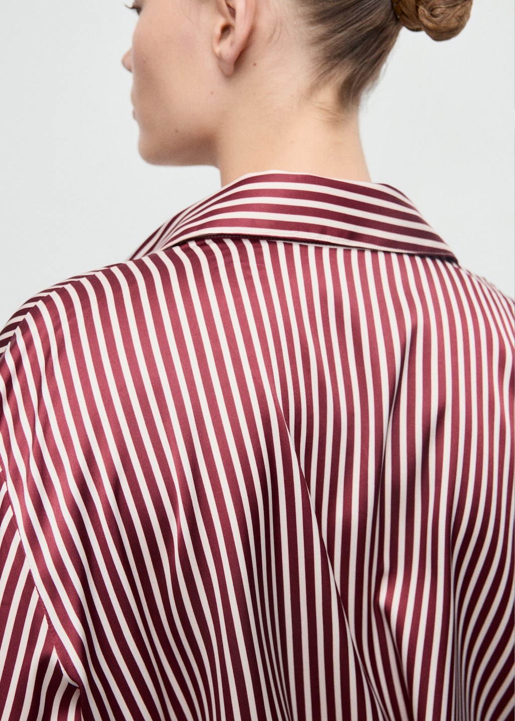 Combined striped shirt