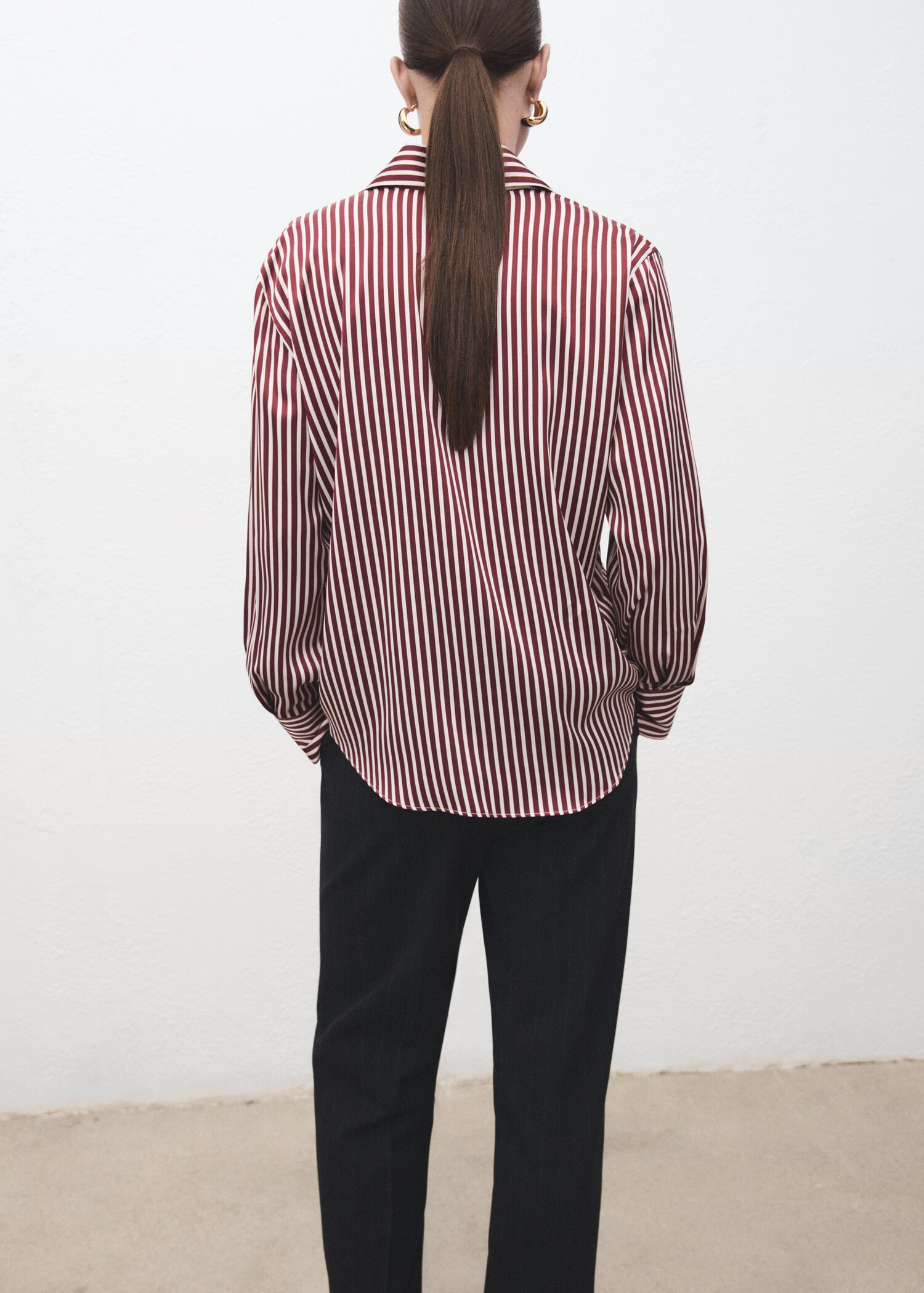 Combined striped shirt - Reverse of the article