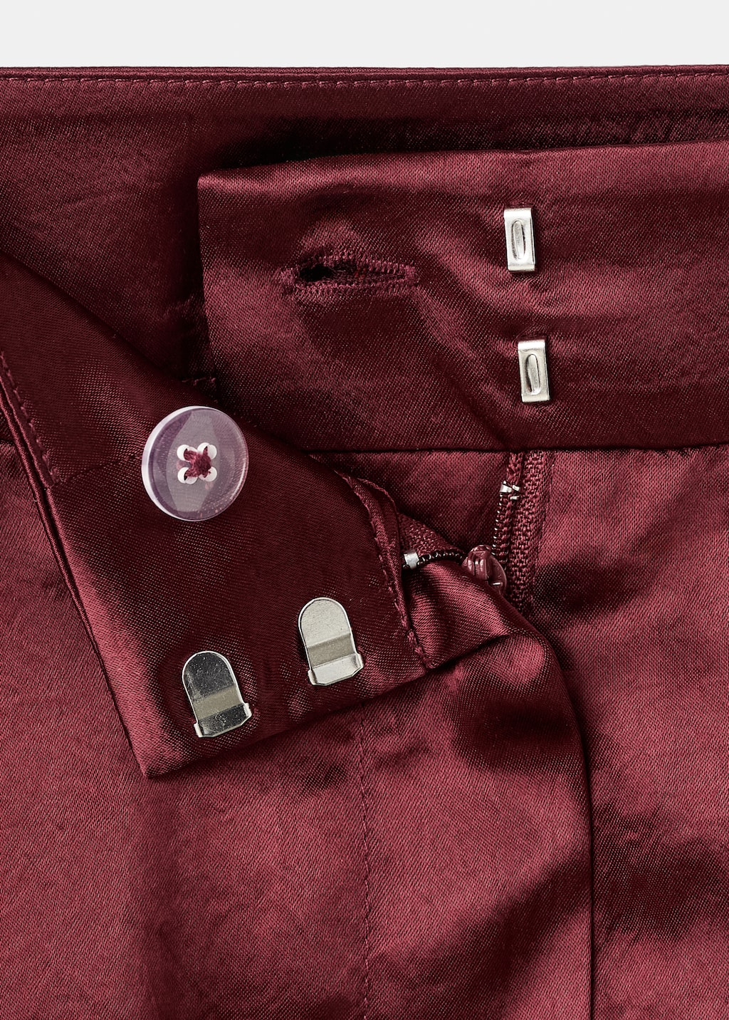 Satin wide-leg pants