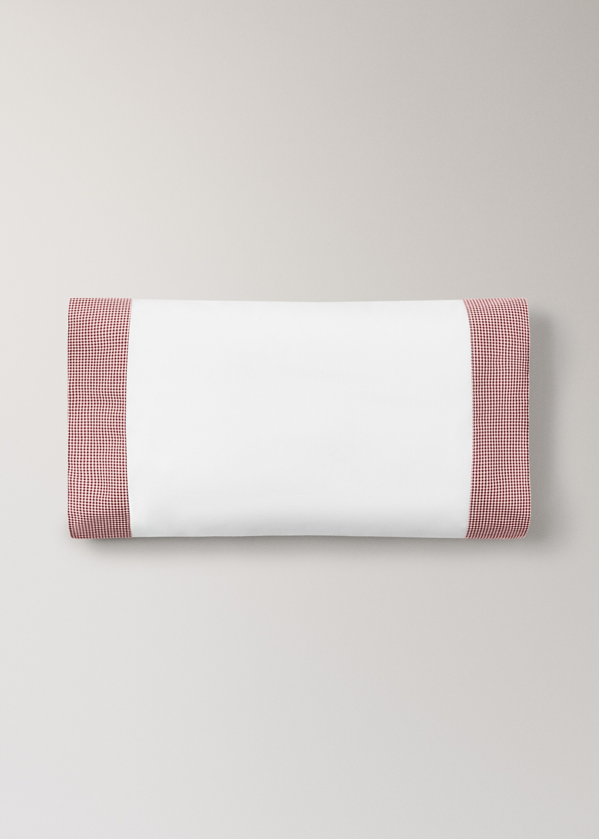 Kinderkissenbezug aus garngefärbtem Vichy-Karo 30x50 cm - Artikel ohne Model, Rot. Ref: 17087808-00.