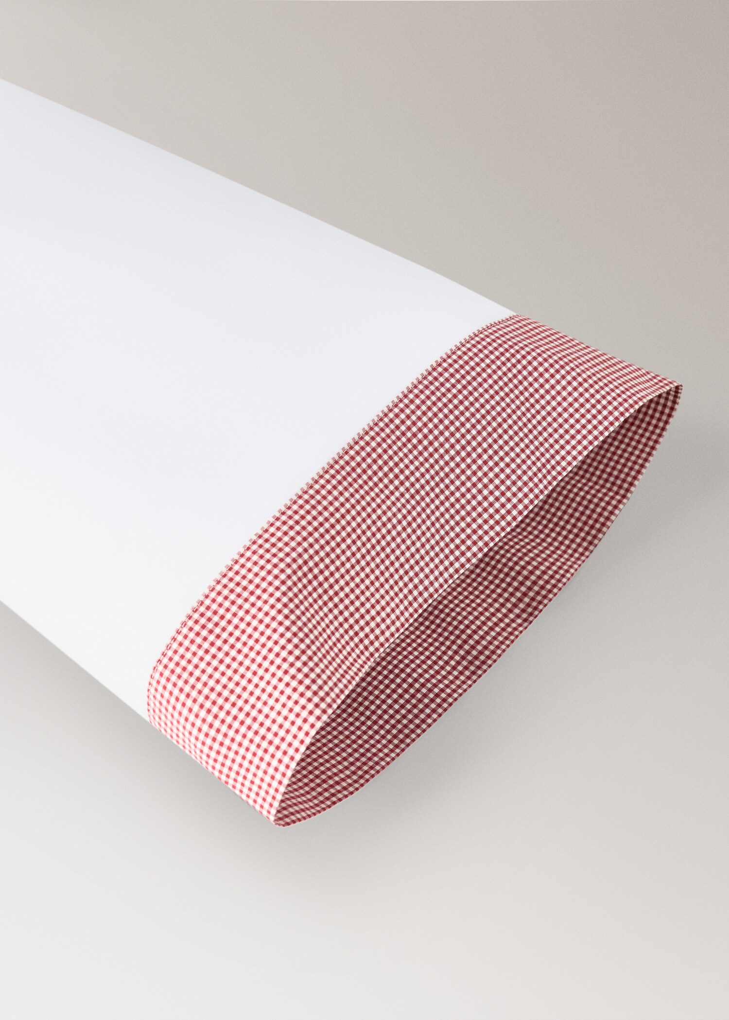 Kinderkissenbezug aus garngefärbtem Vichy-Karo 30x50 cm - Detail des Artikels 1