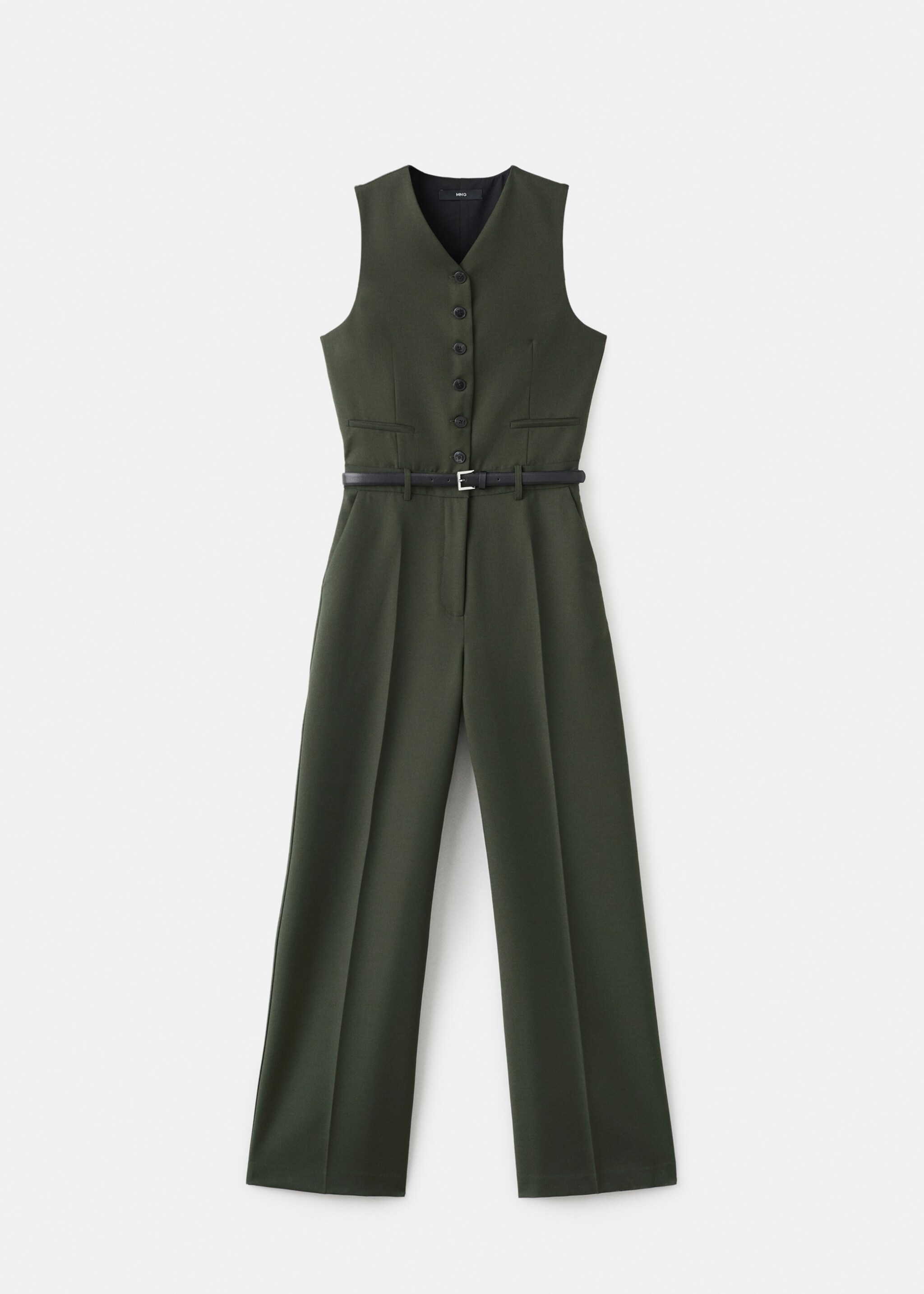 Suit-style jumpsuit with suit - Article without model, Khaki. Ref: 17087809-00.