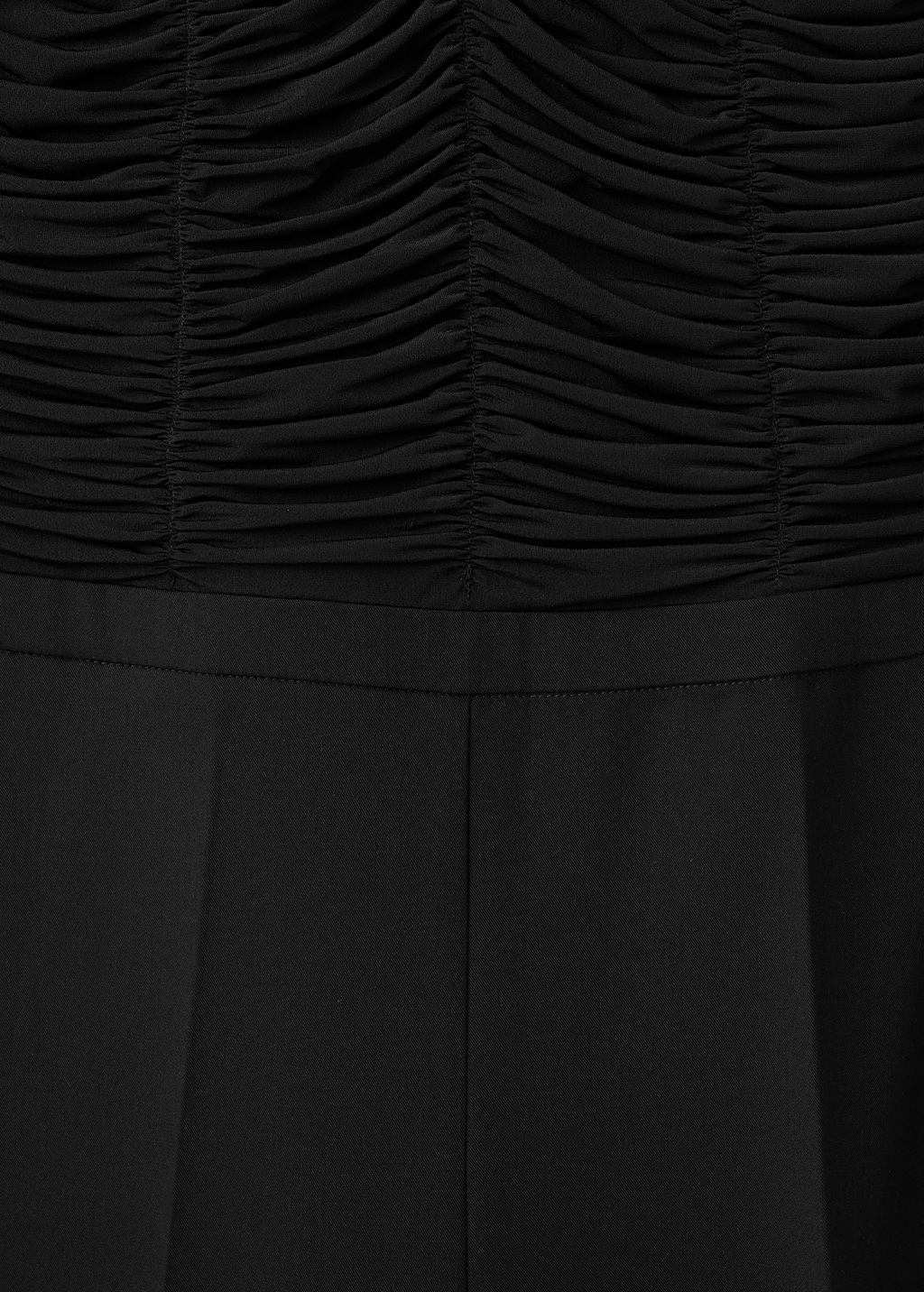 Combined ruched jumpsuit