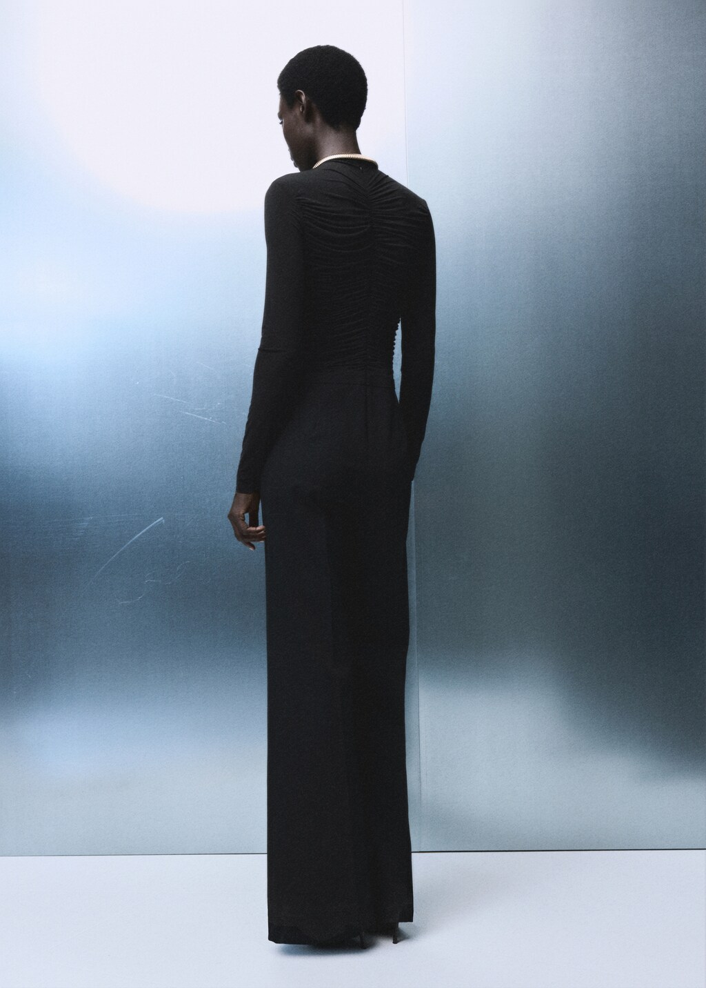 Mango Combined ruched jumpsuit