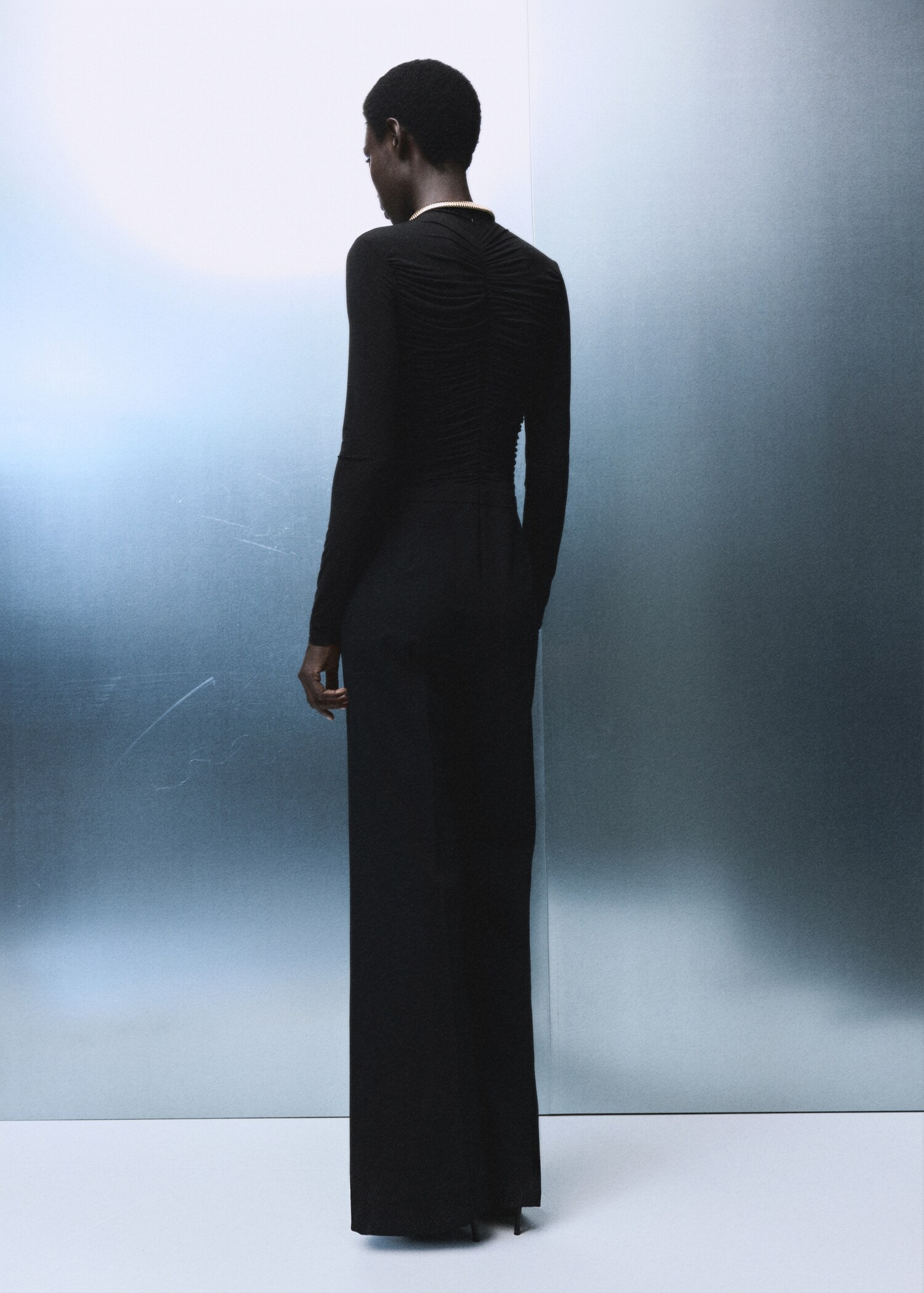 Combined ruched jumpsuit - Reverse of the article