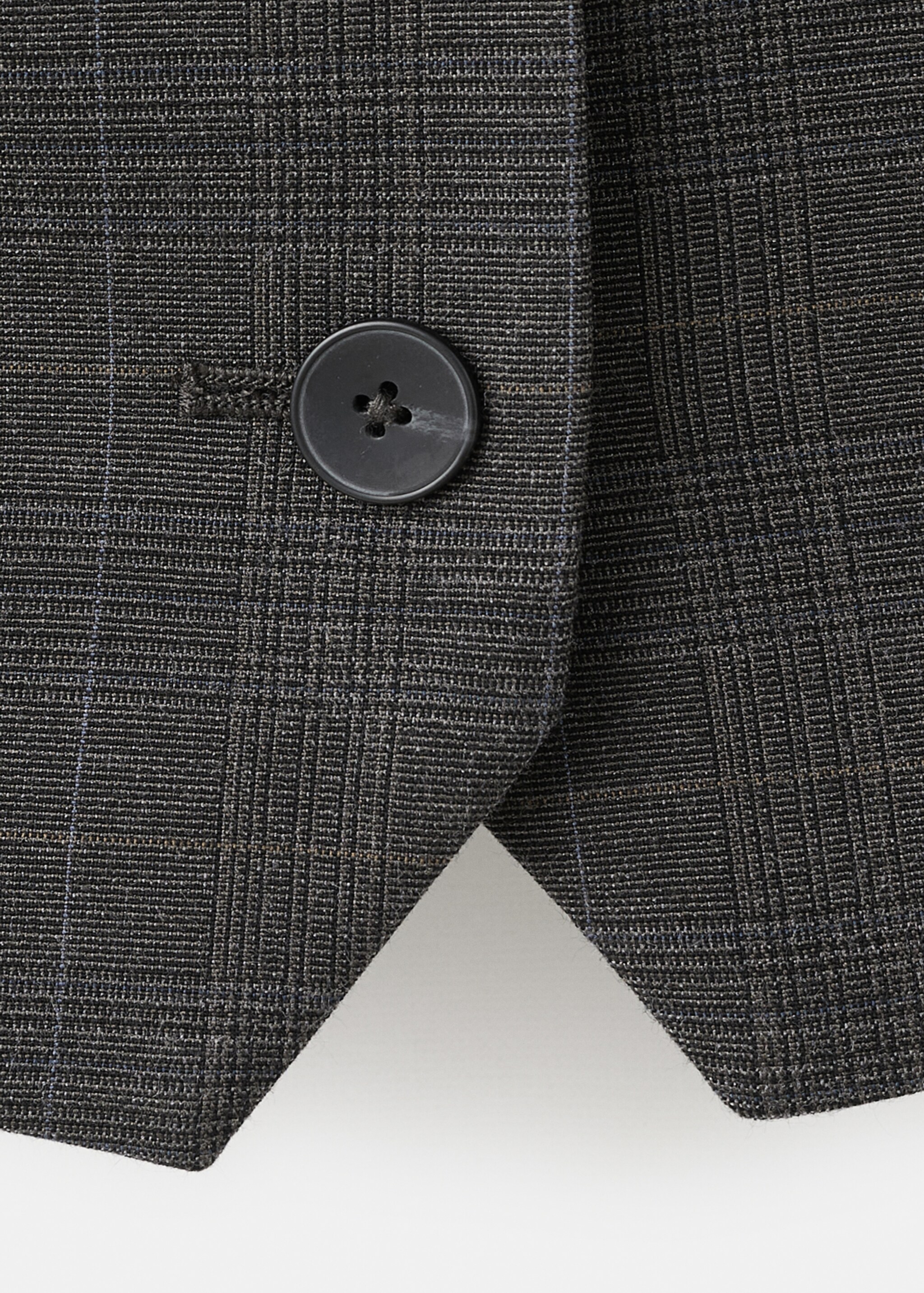 Check suit waistcoat - Details of the article 0, Brown. Ref: 17087811-00.