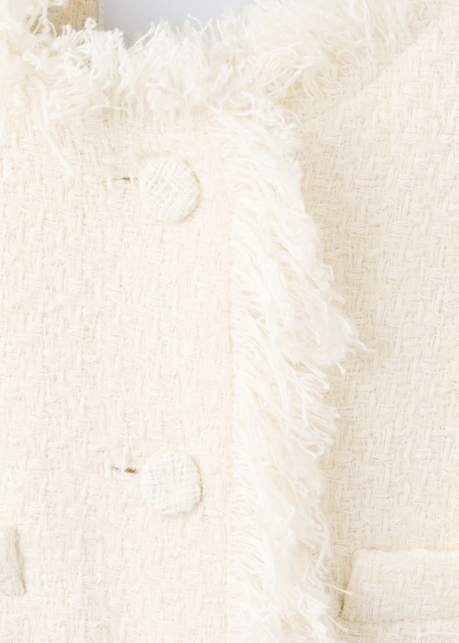 Tweed jacket with frayed ends - Details of the article 0