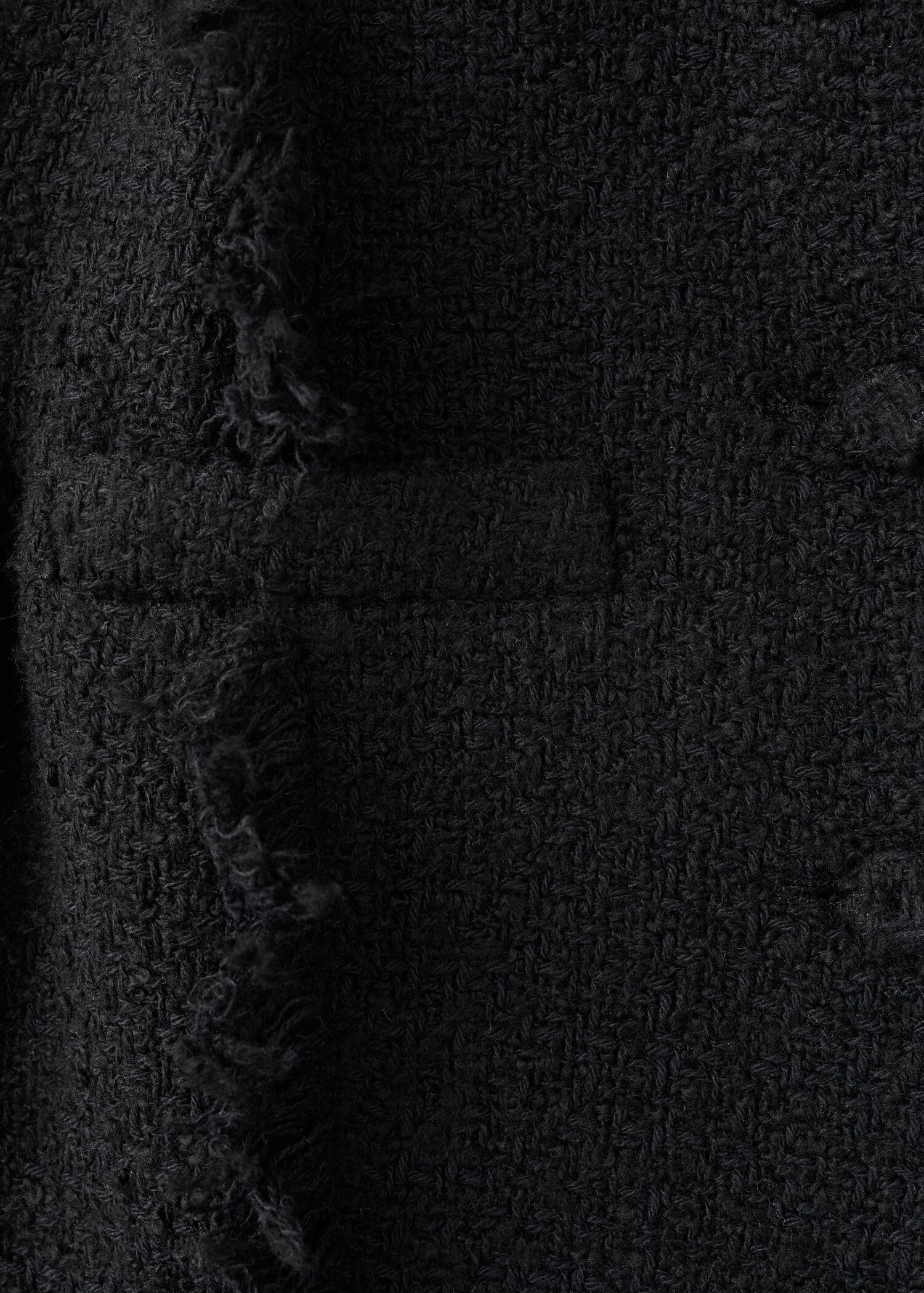 Tweed jacket with frayed ends - Details of the article 0