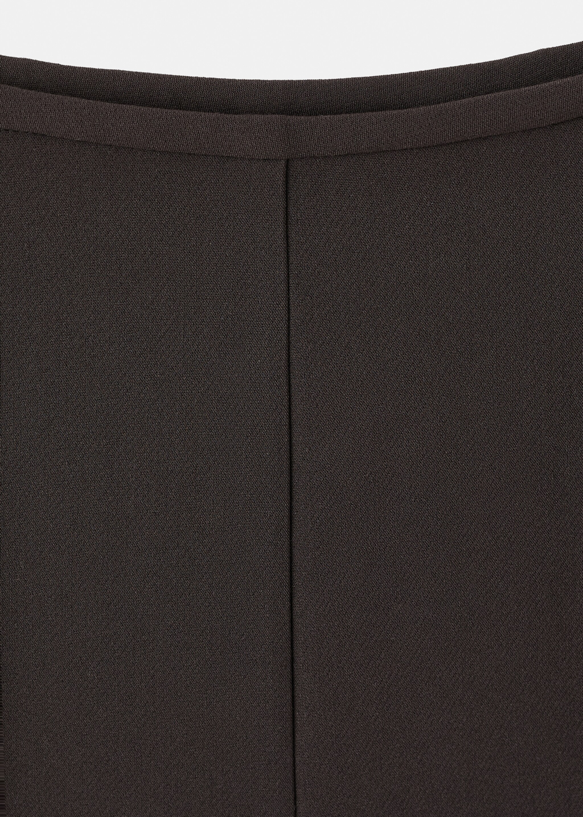 Cropped culotte trousers - Details of the article 0, Brown. Ref: 17087814-00.