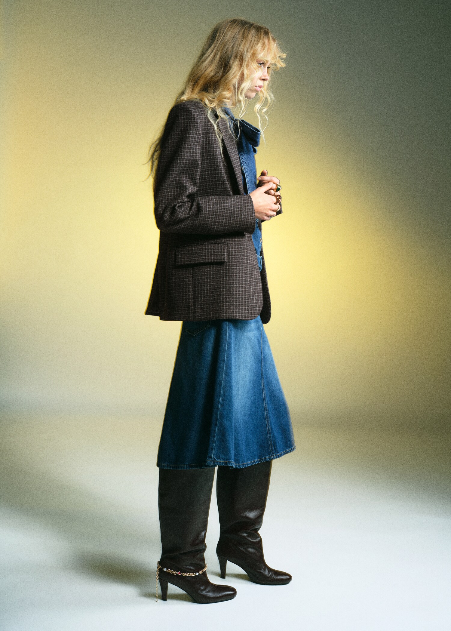 Wool check jacket - Details of the article 2