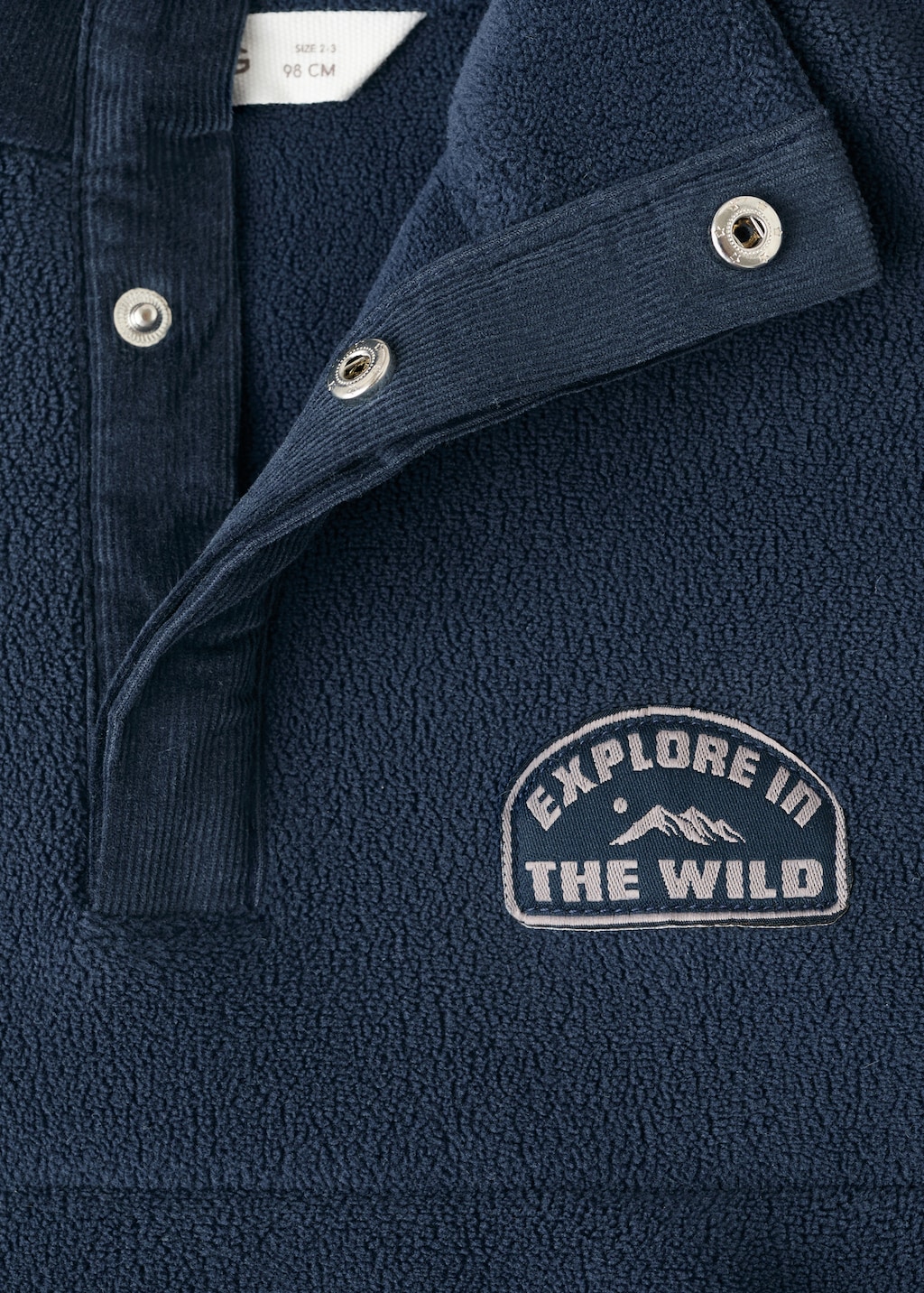 Polar fleece fabric sweatshirt