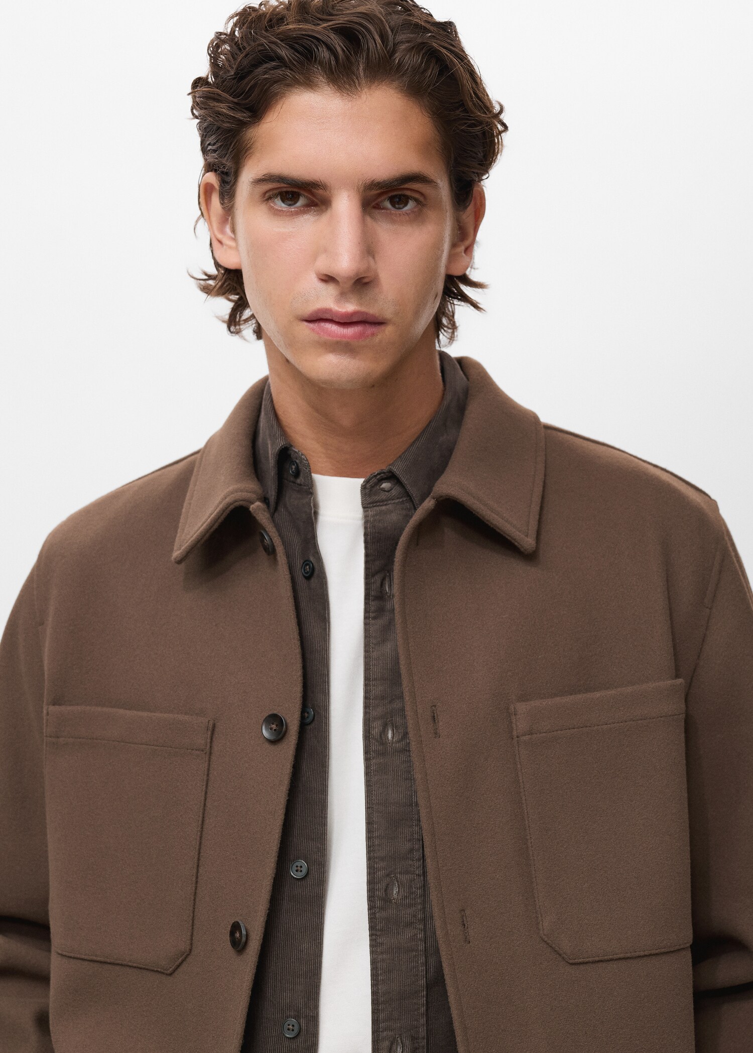 Wool coat with pockets - Details of the article 1