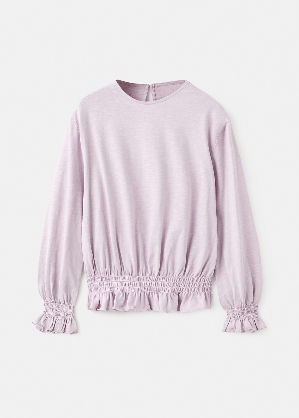 T-shirt with gathered details