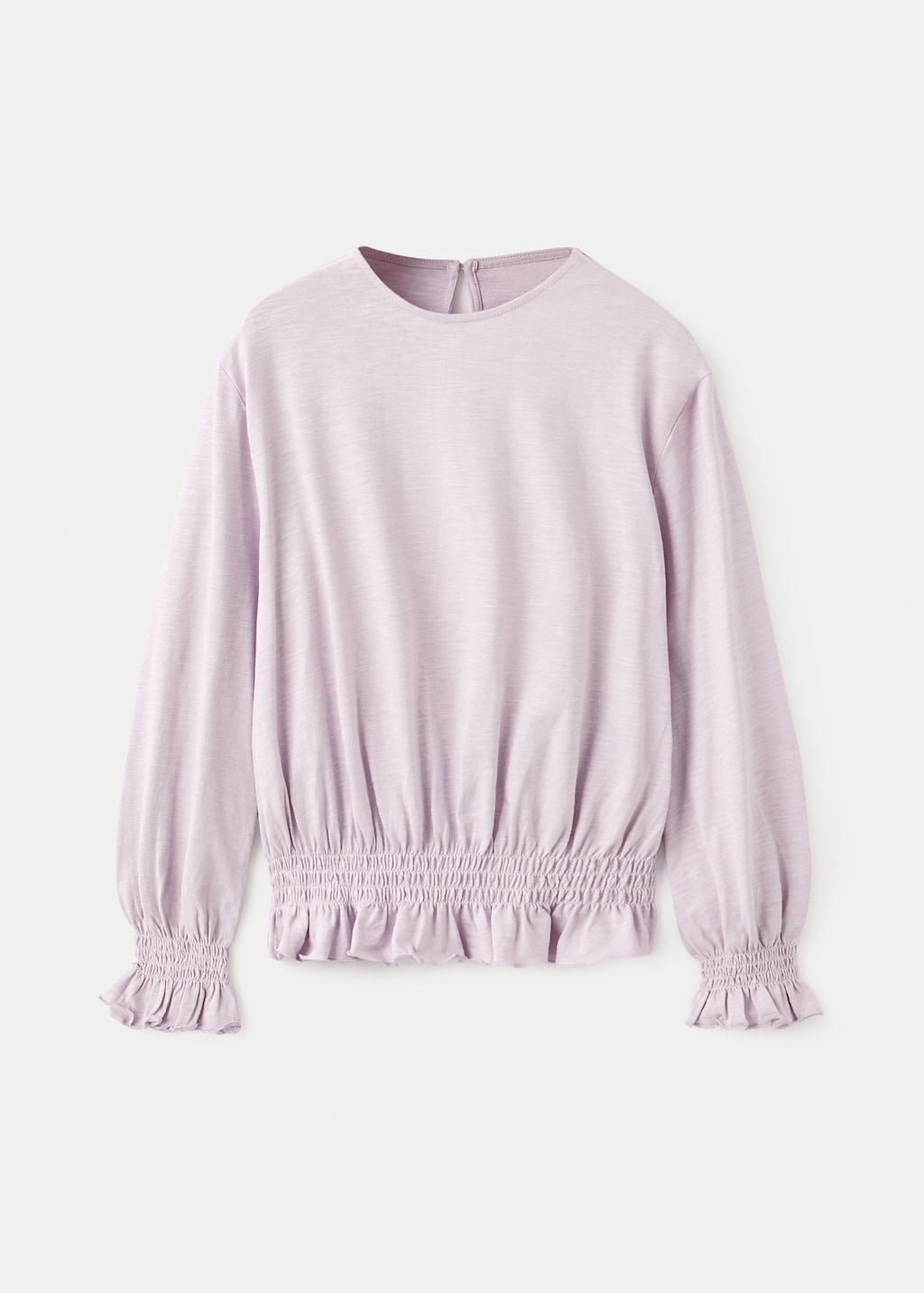 T-shirt with gathered details