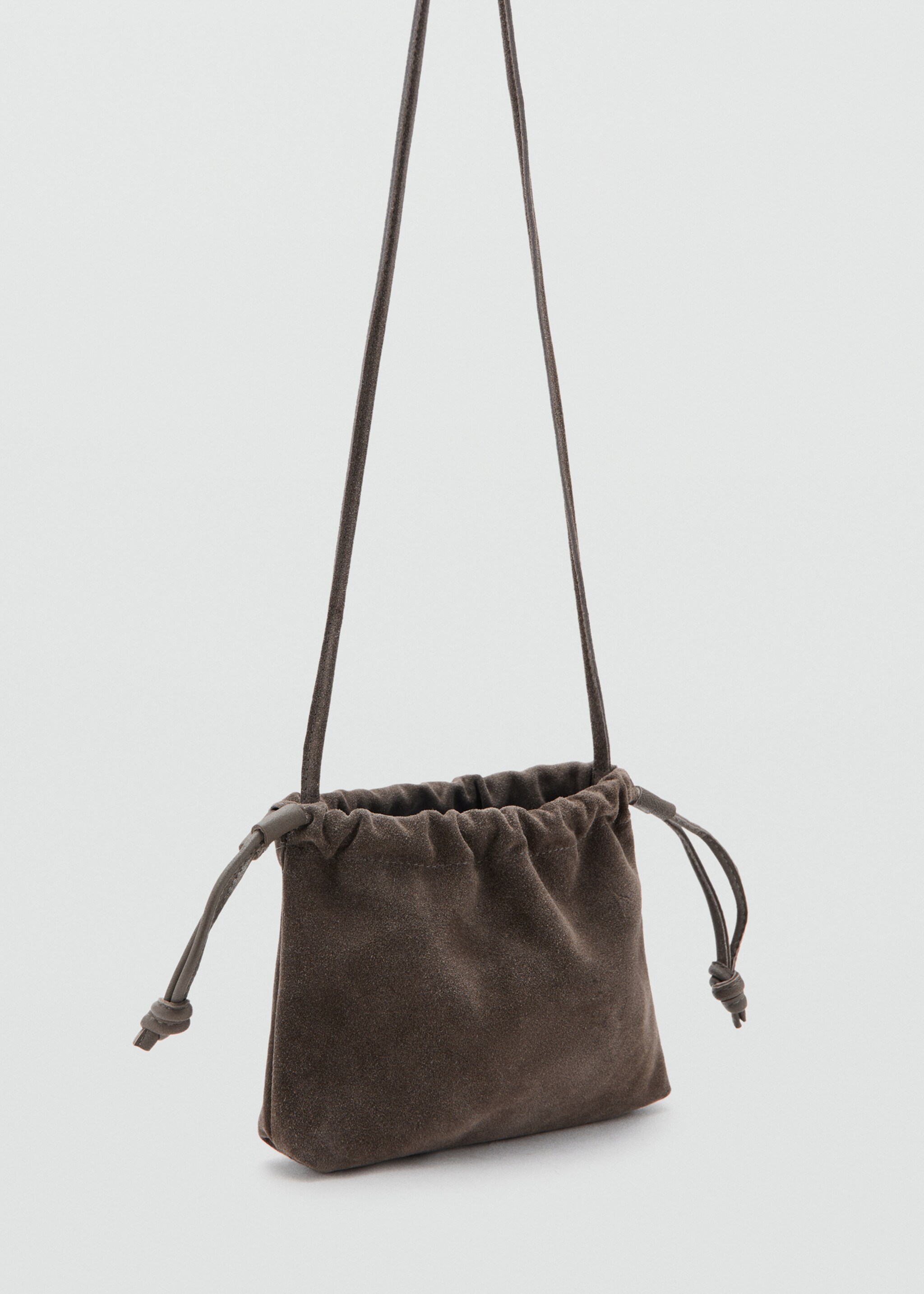 Leather mini bag - Medium plane, Grey. Ref: 17087890-00.