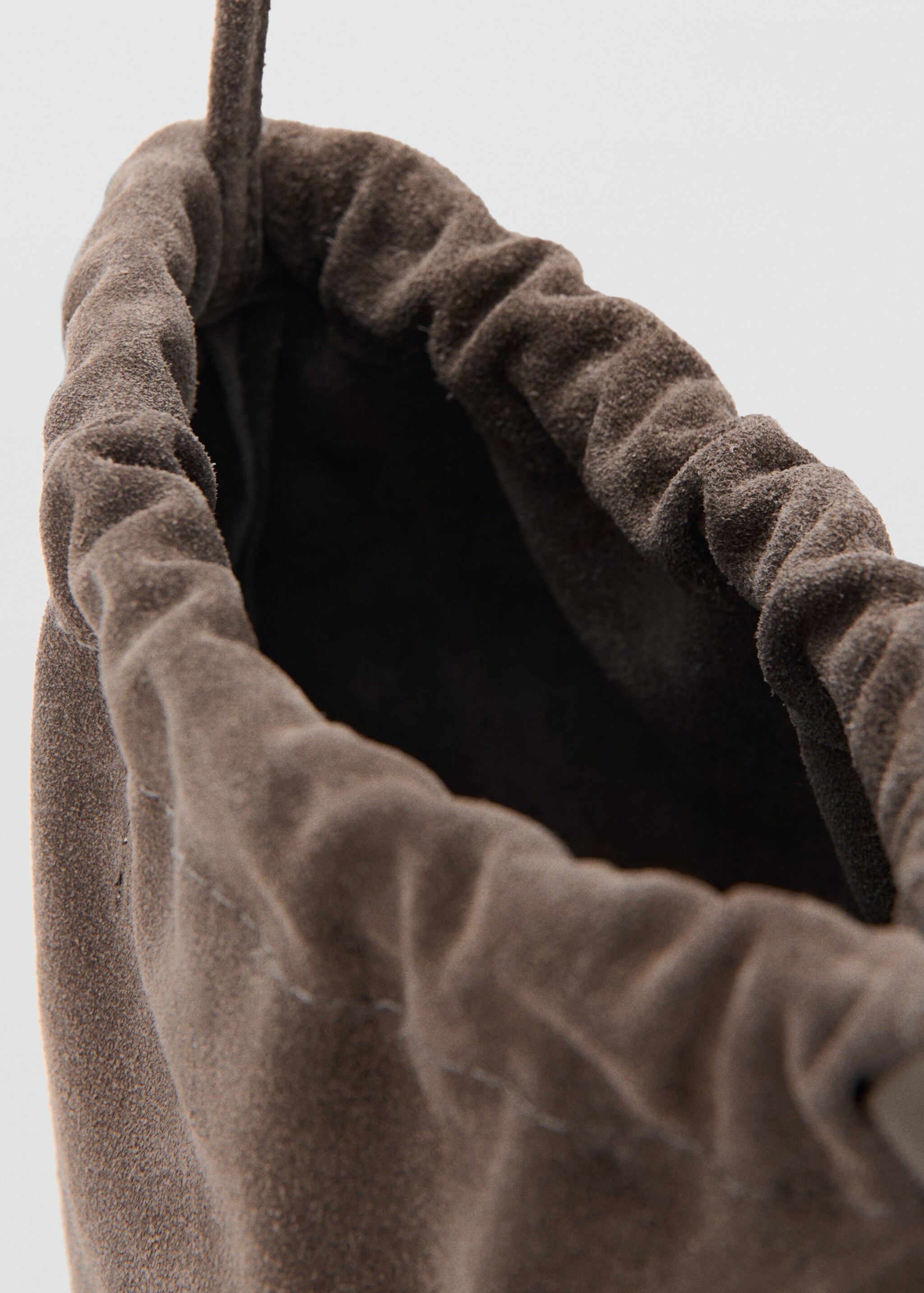 Leather mini bag - Details of the article 1, Grey. Ref: 17087890-00.