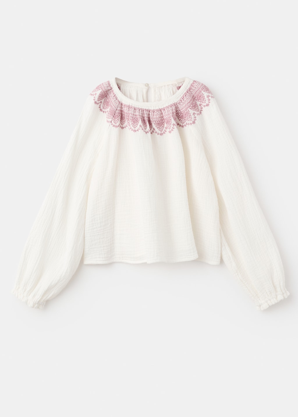Embroidered cotton blouse