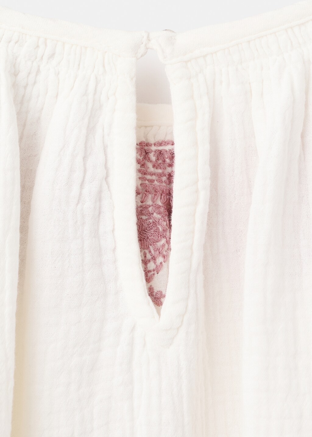 Embroidered cotton blouse