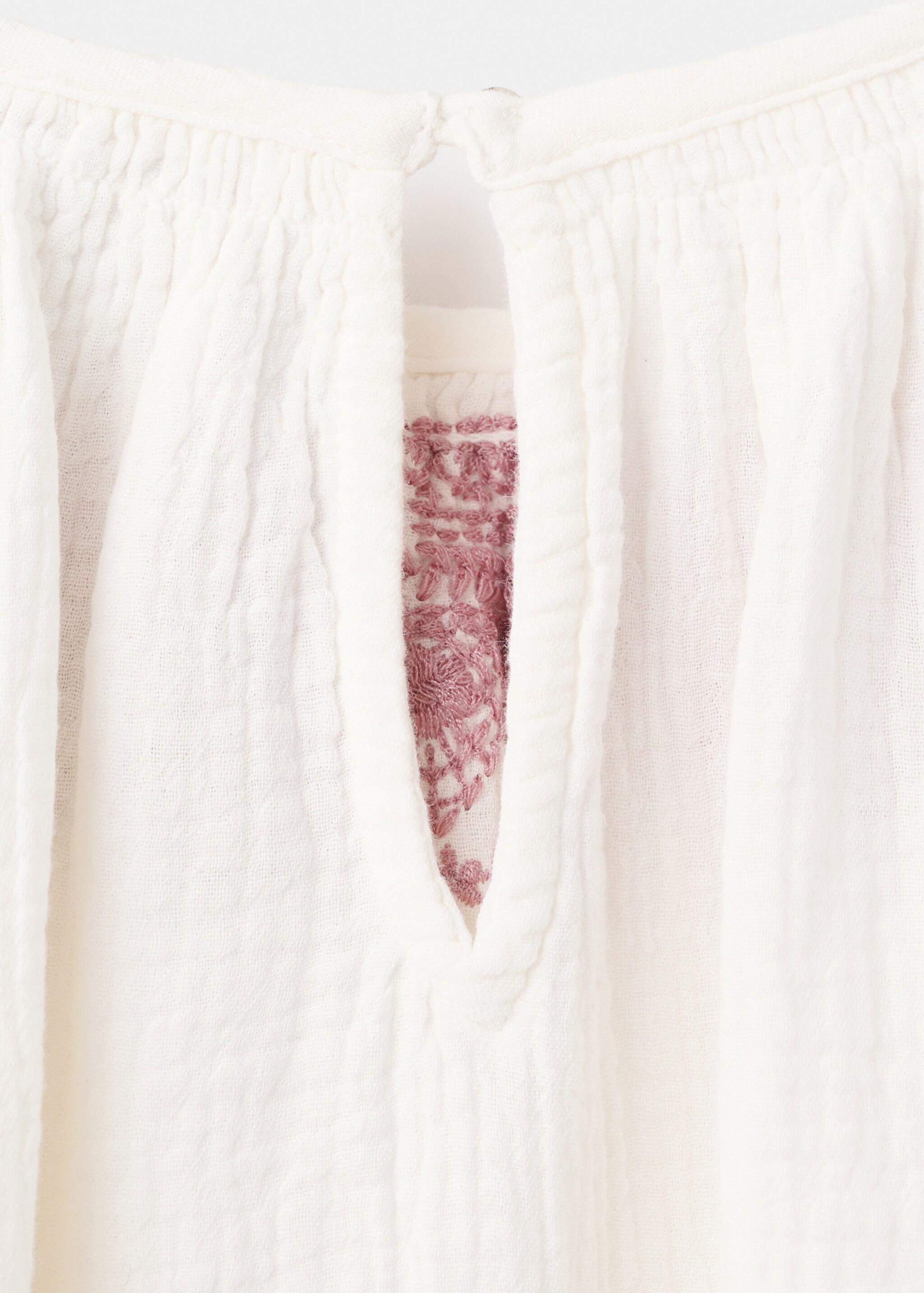 Blouse mariela - Details of the article 0, Ecru. Ref: 17087893-00.