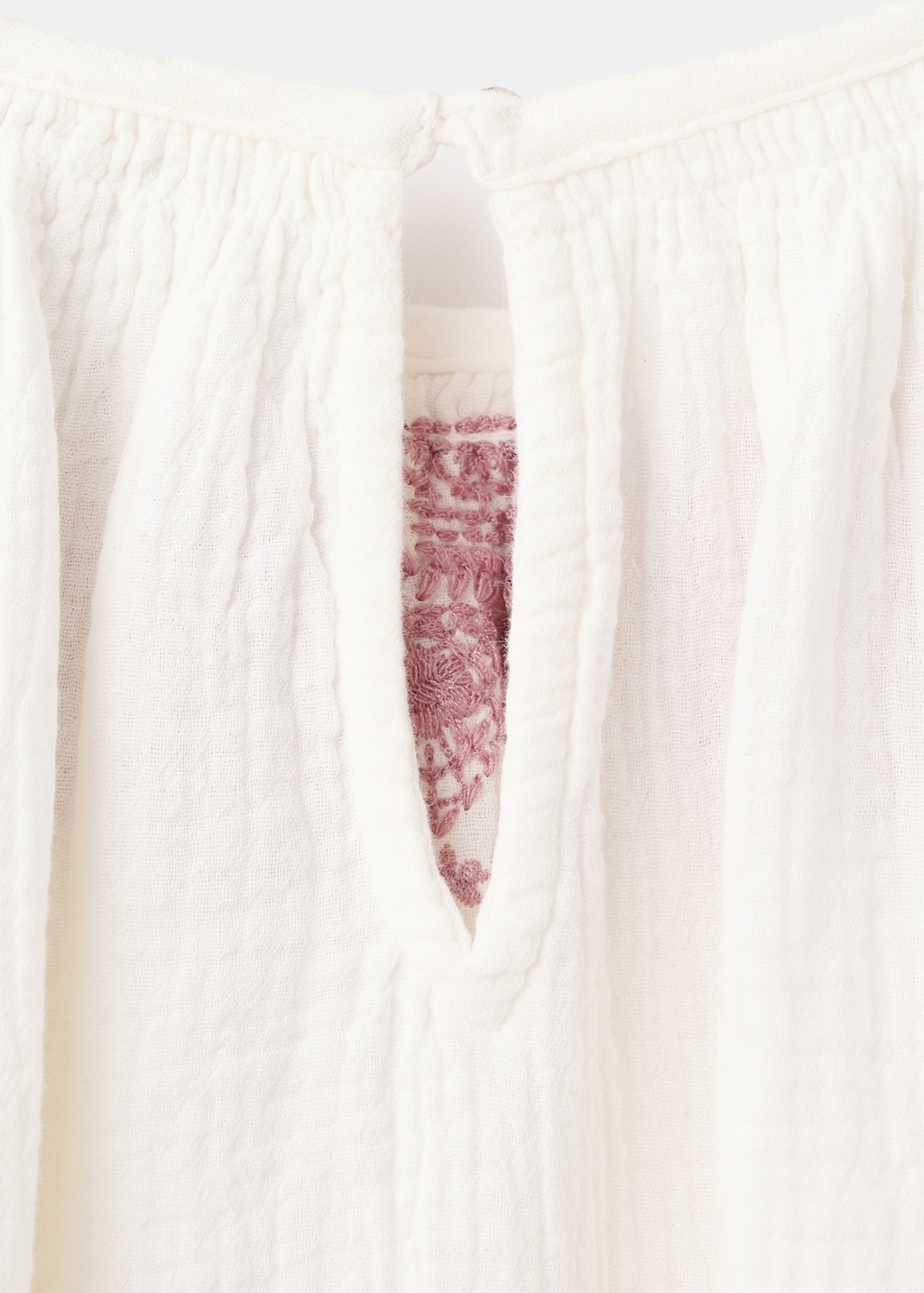 Embroidered cotton blouse