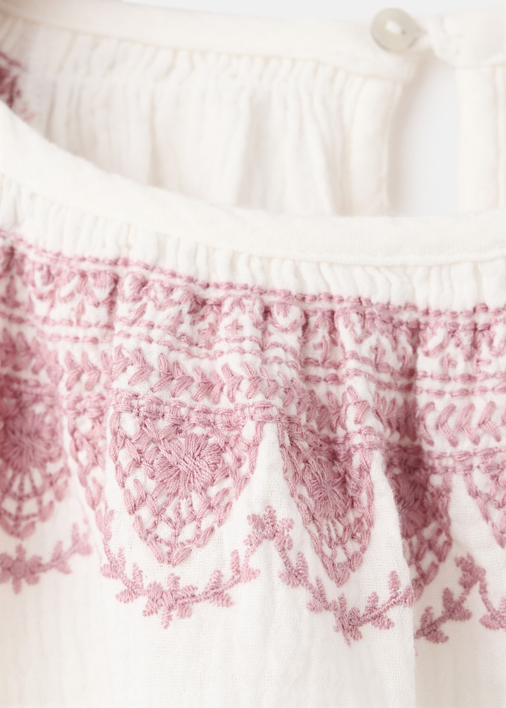 Embroidered cotton blouse