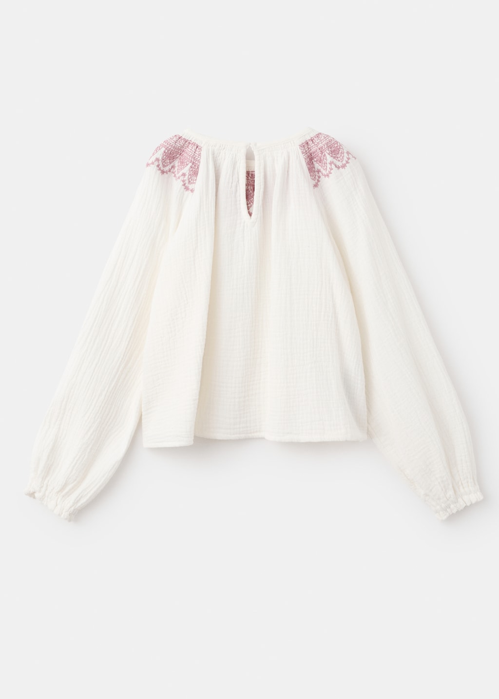 Embroidered cotton blouse
