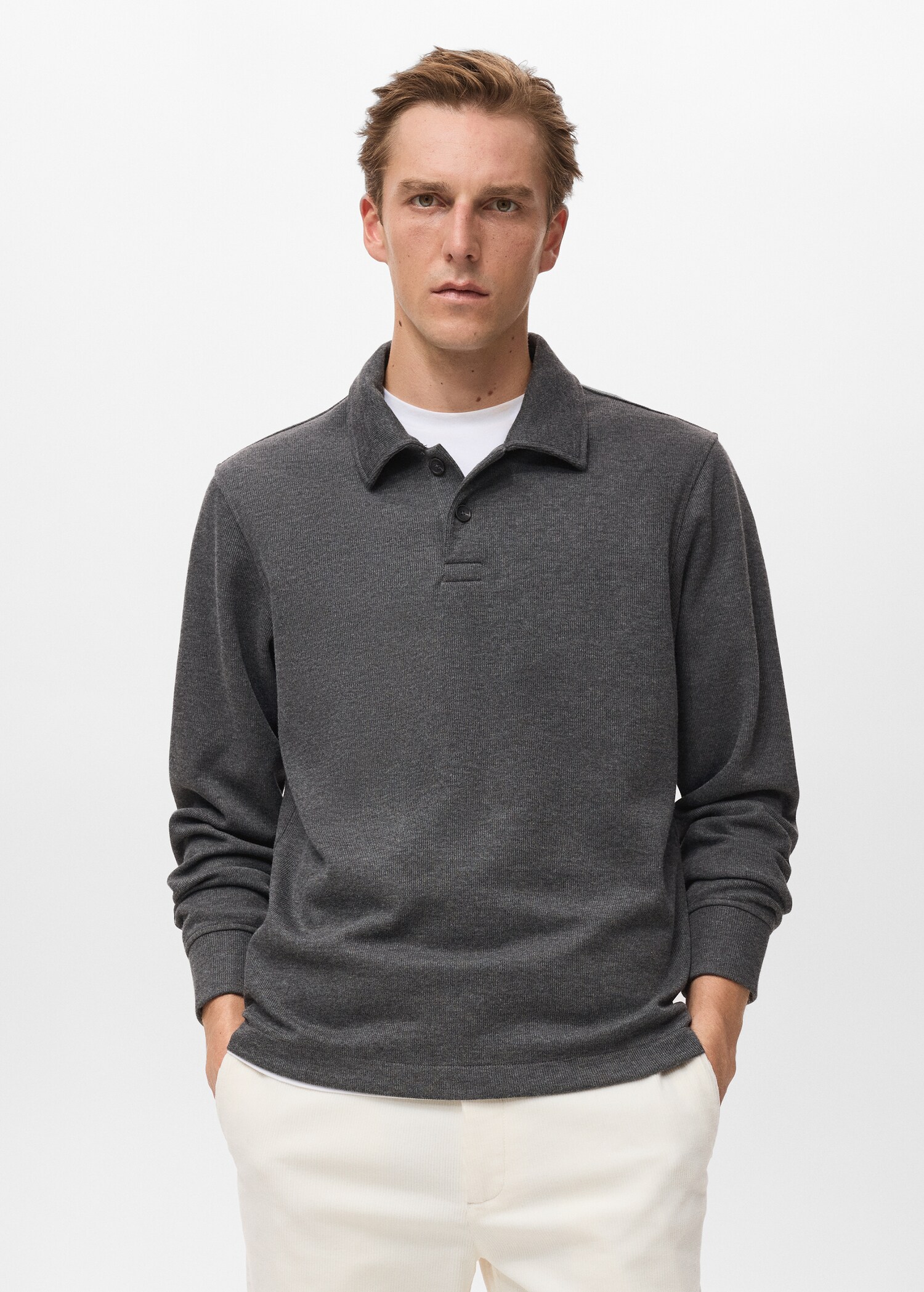 Dessuadora polo regular fit - Pla mig