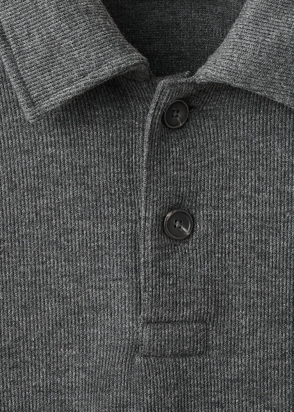 Regular-fit polo sweatshirt