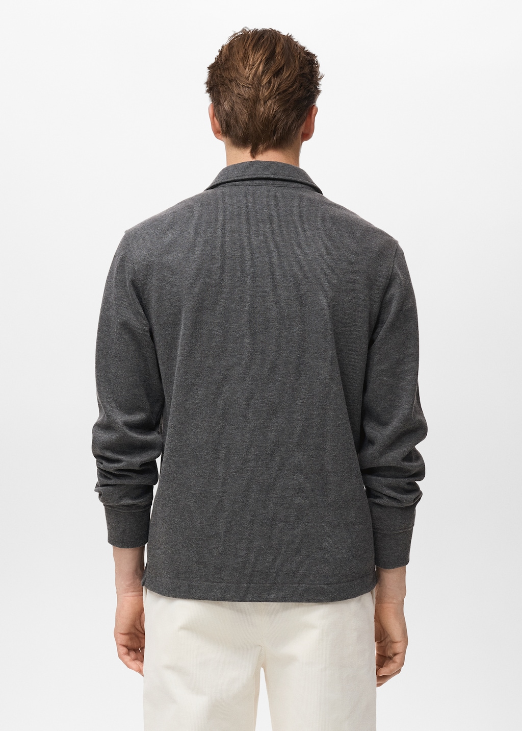Regular-fit polo sweatshirt