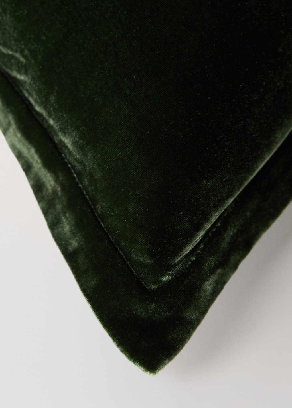 Velvet cushion with trim 17.72 x