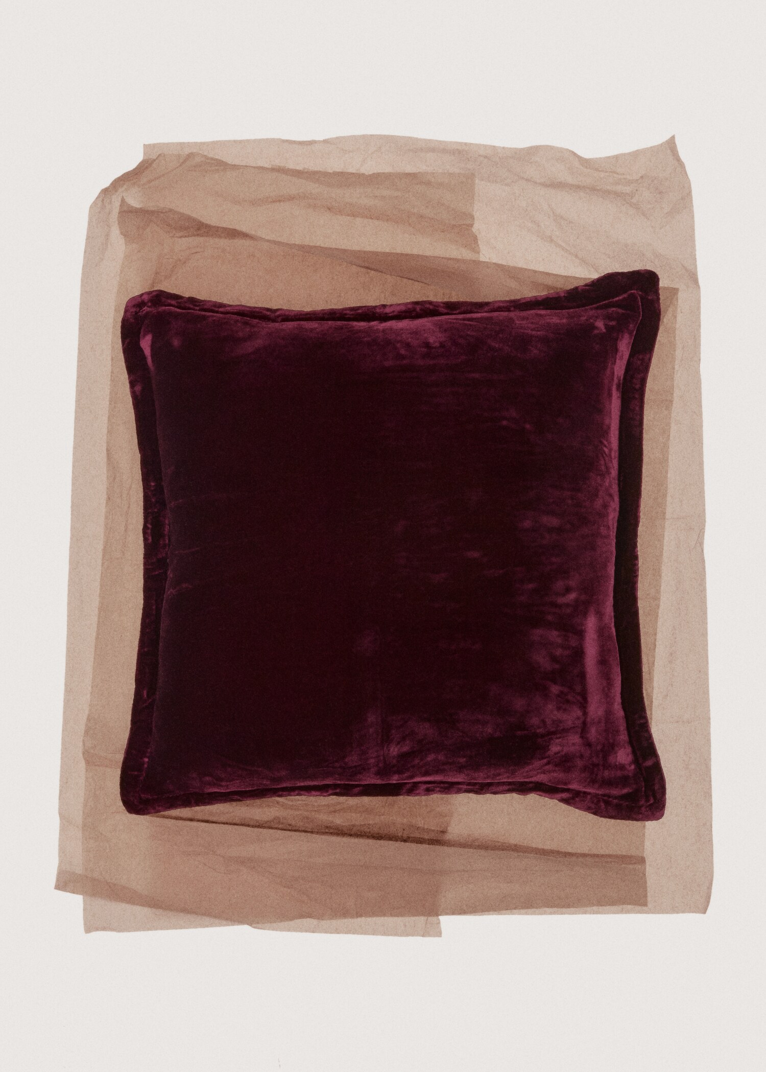 Housse de coussin en velours et soie 45x45 cm - Détail de l'article 7