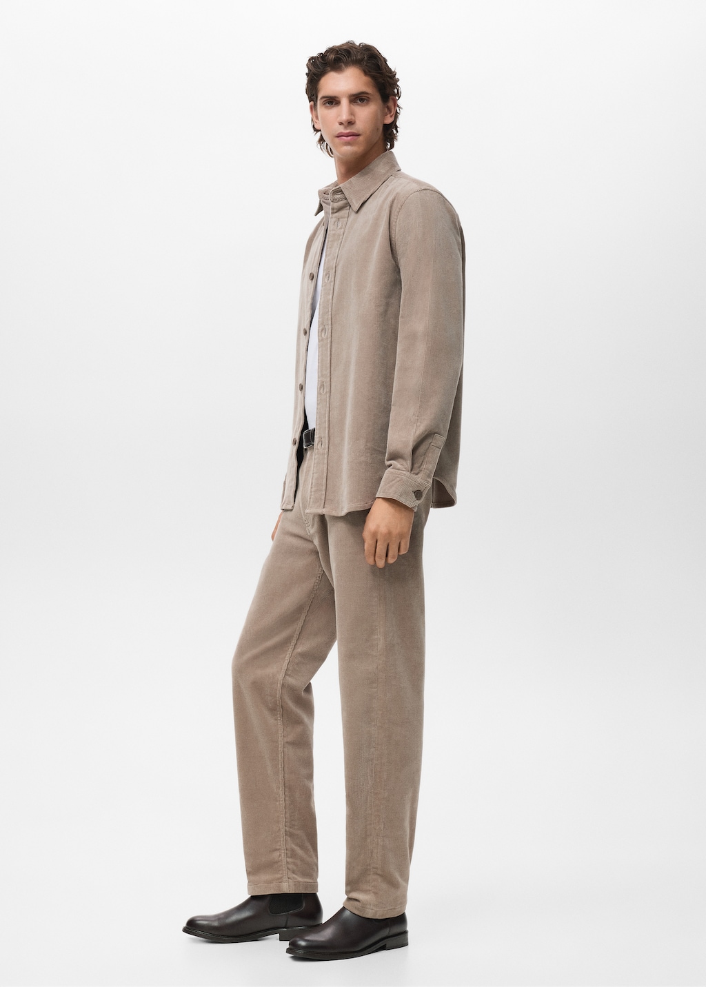 Corduroy cotton overshirt