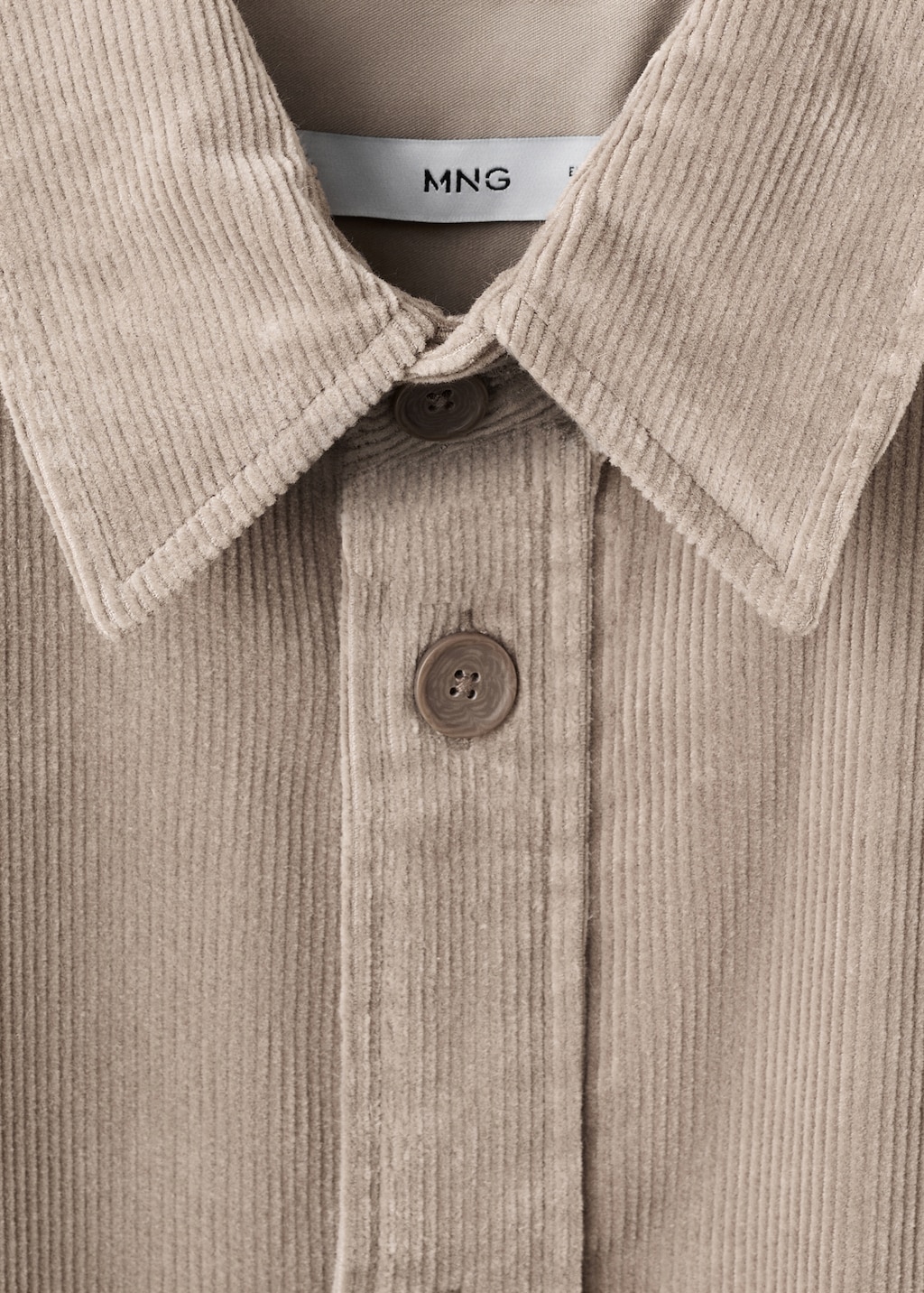 Corduroy cotton overshirt