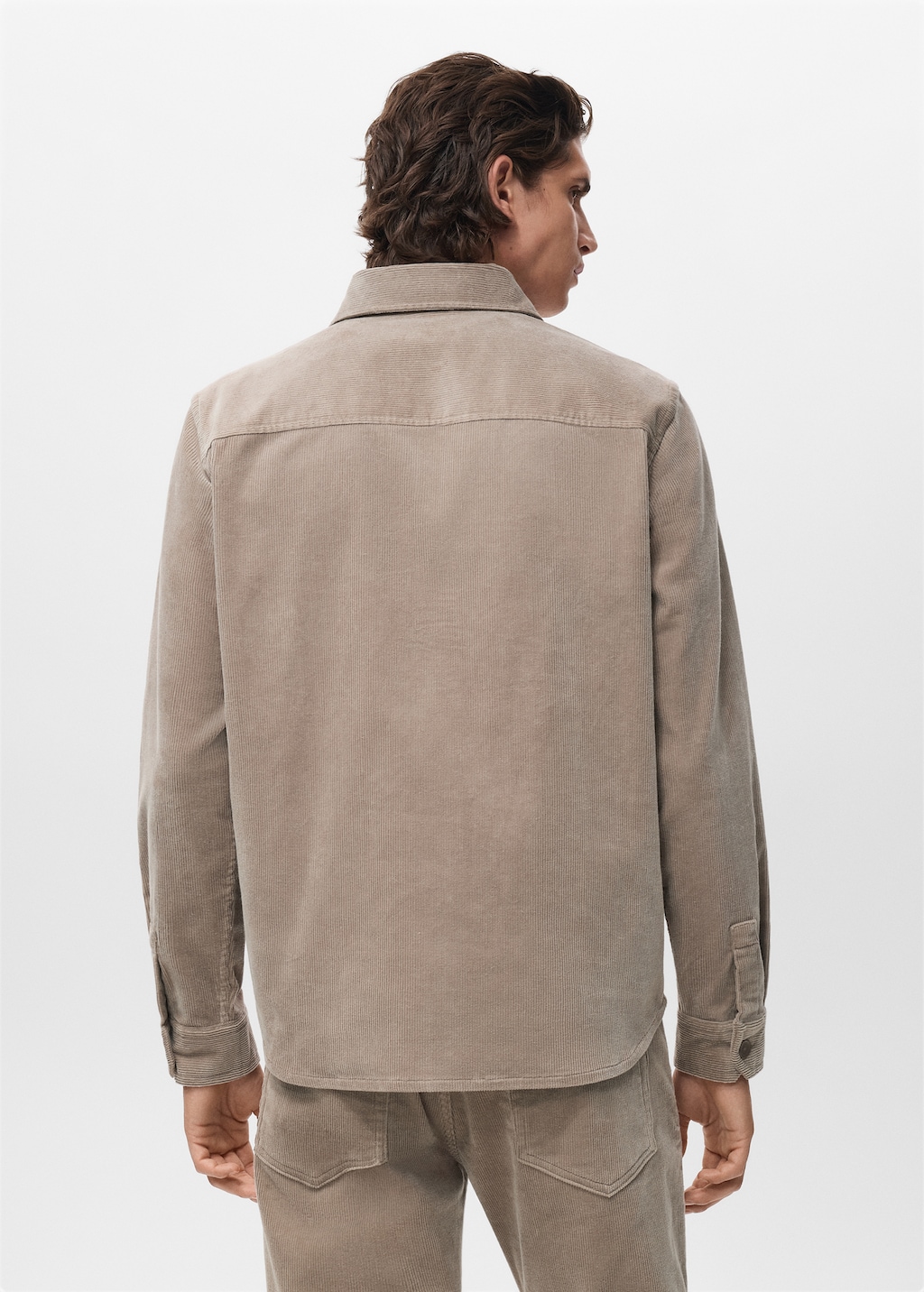 Corduroy cotton overshirt