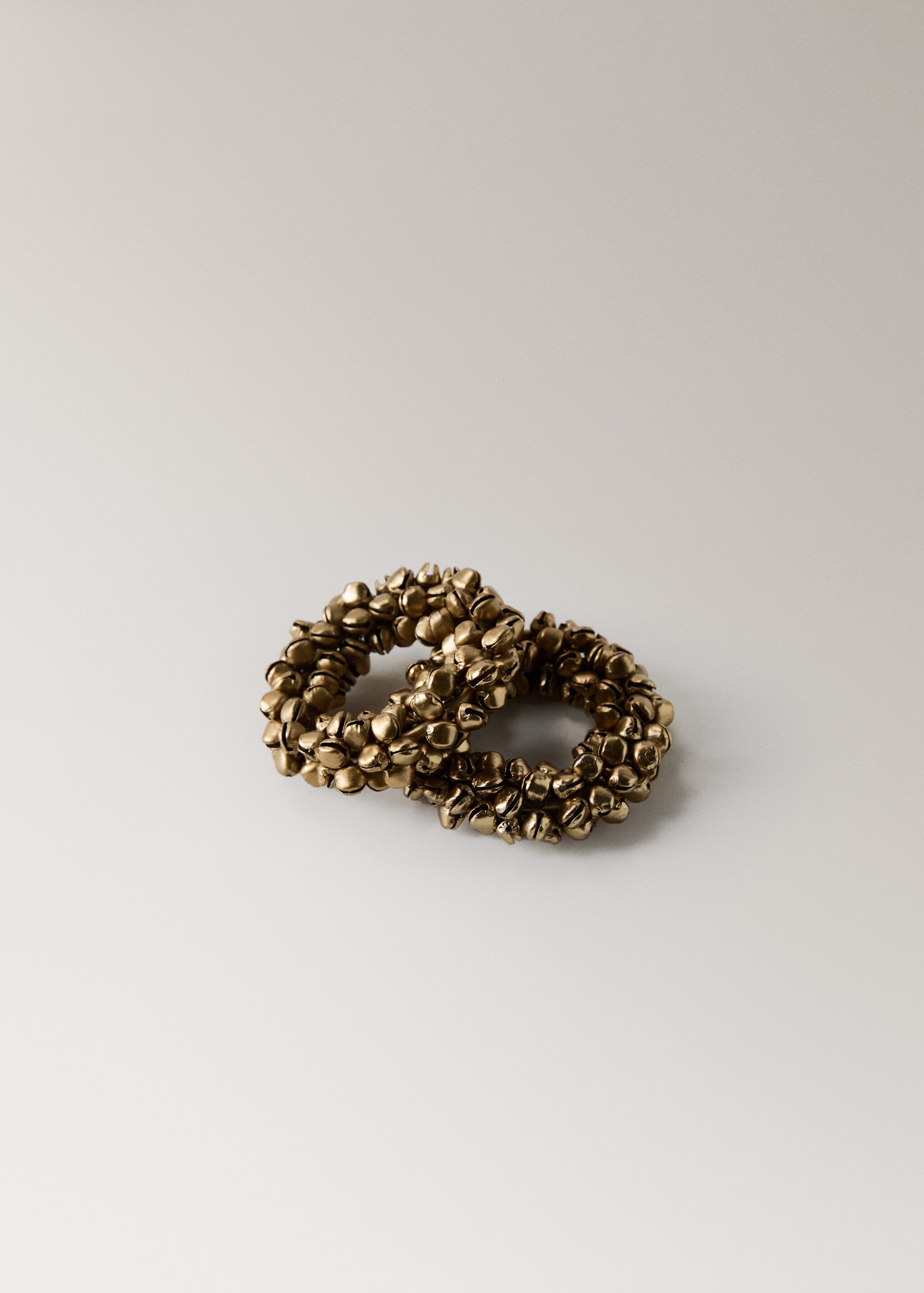 Napkin holder with bell decoration - Λεπτομέρεια του προϊόντος 1, Χρυσό. Ref: 17087905-00.