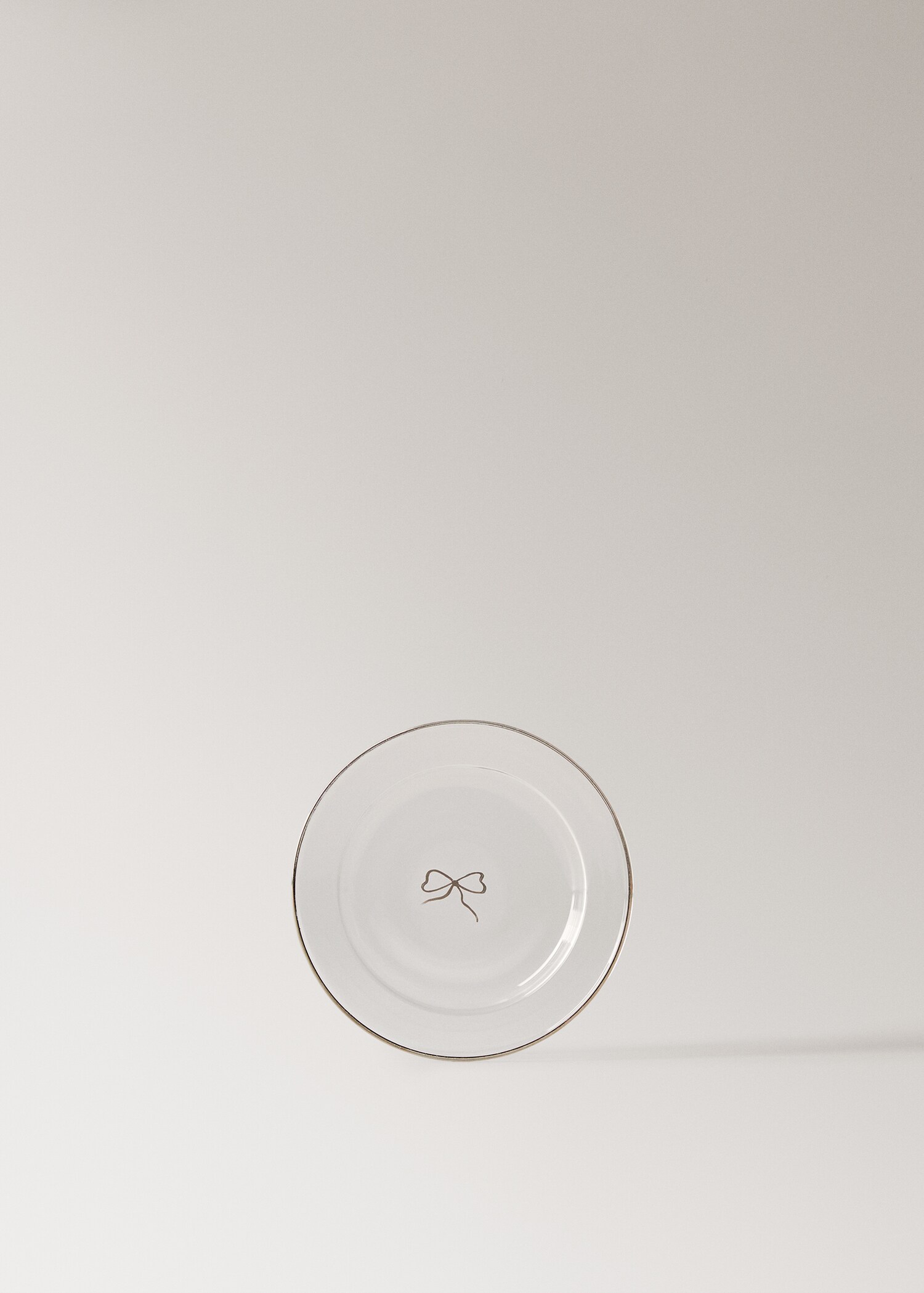 100% borosilicate bread plate with rim - Article without model