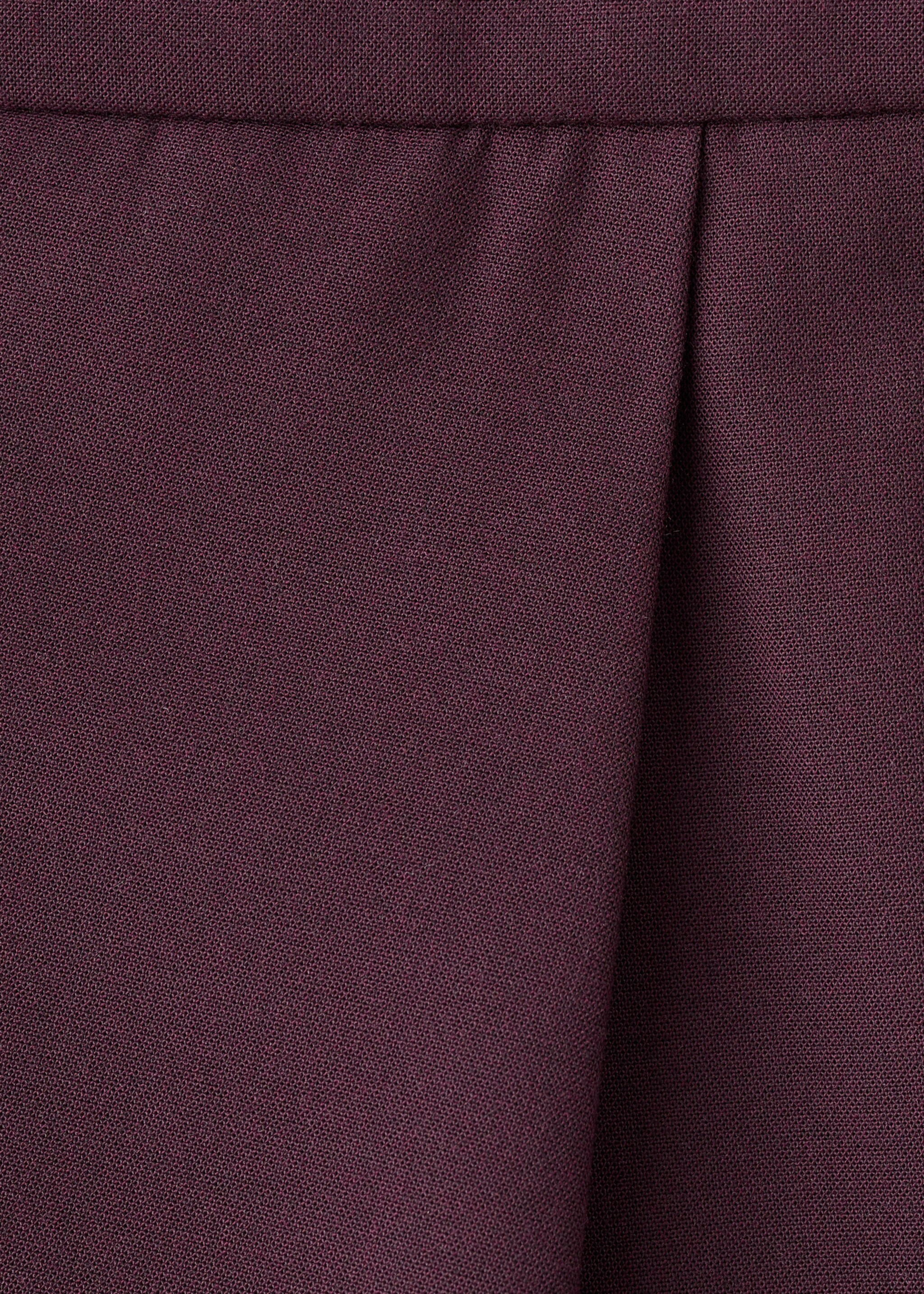 Pantalon large à pinces - Détail de l'article 8, Grenat. Ref: 17087909-00.