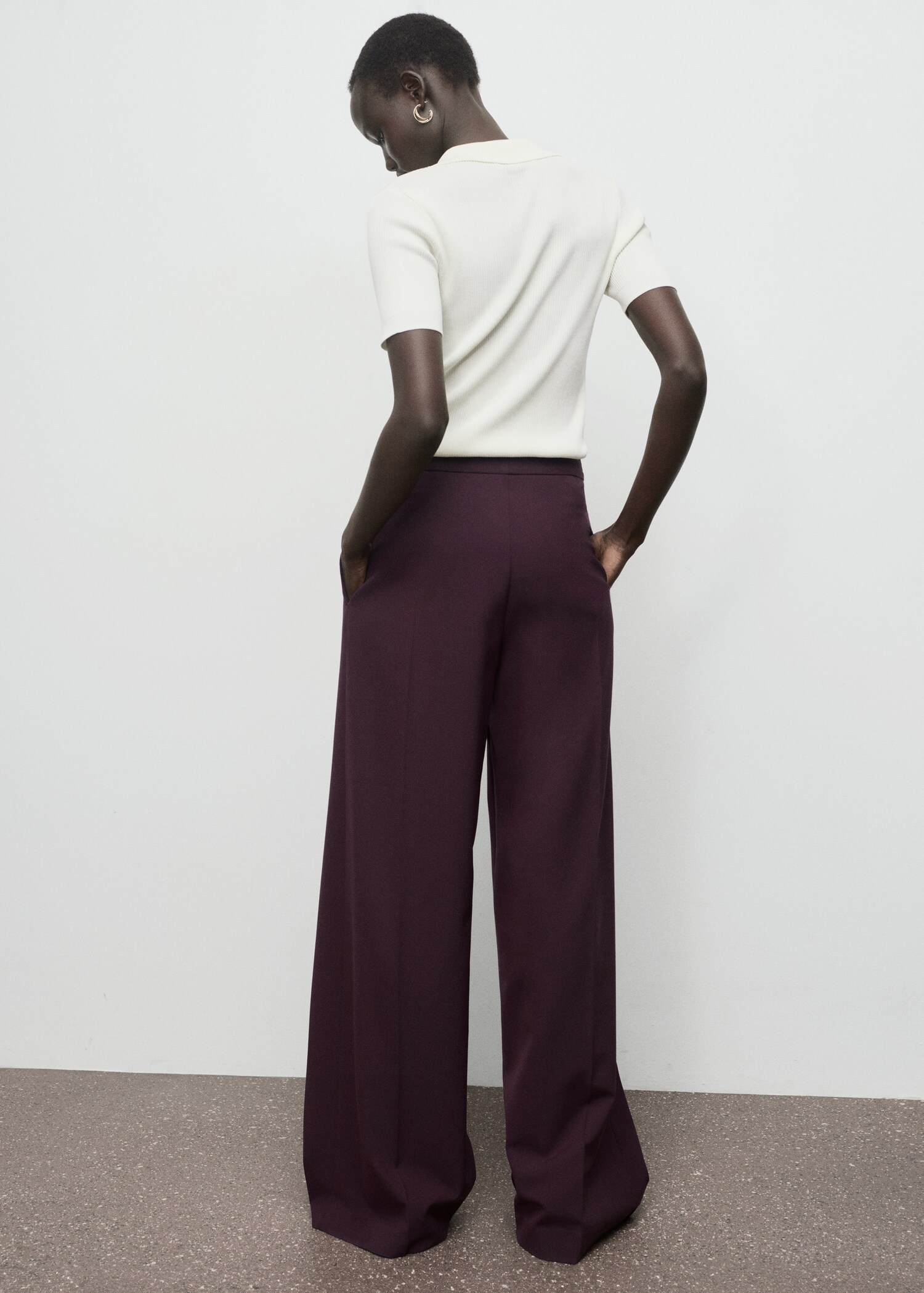 Pantalon large à pinces - Verso de l’article