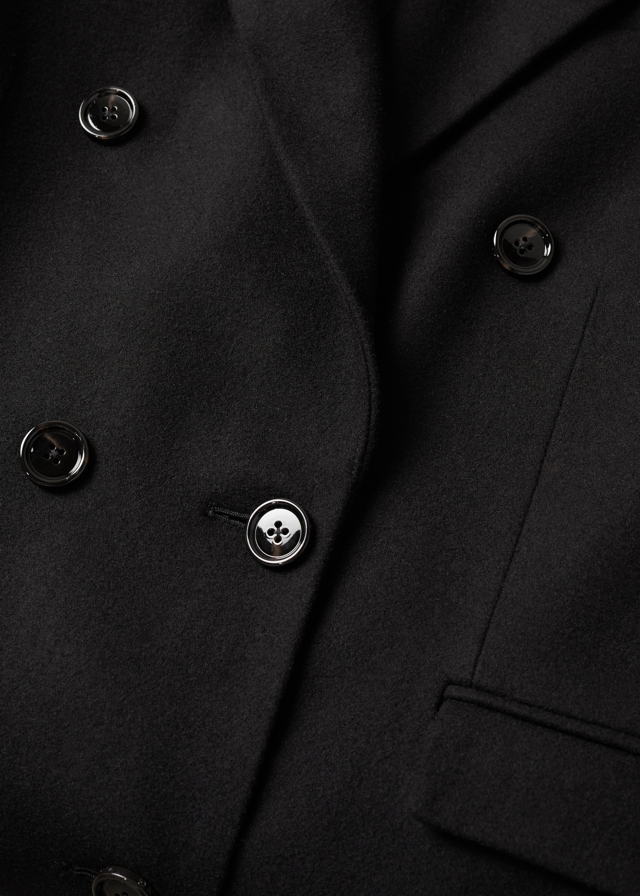 Double-breasted wool coat - Details of the article 8