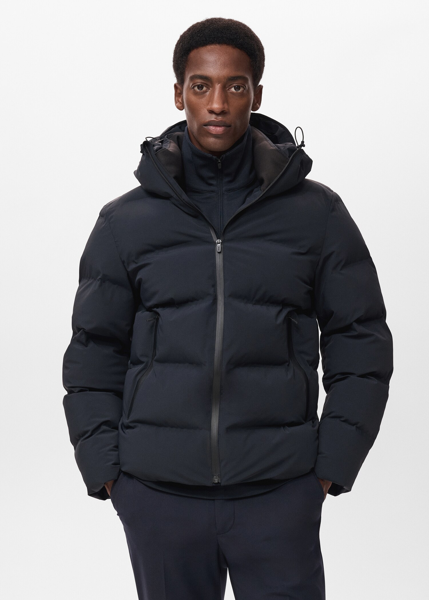 Puffer coat  with waterproof hood - Medium plane